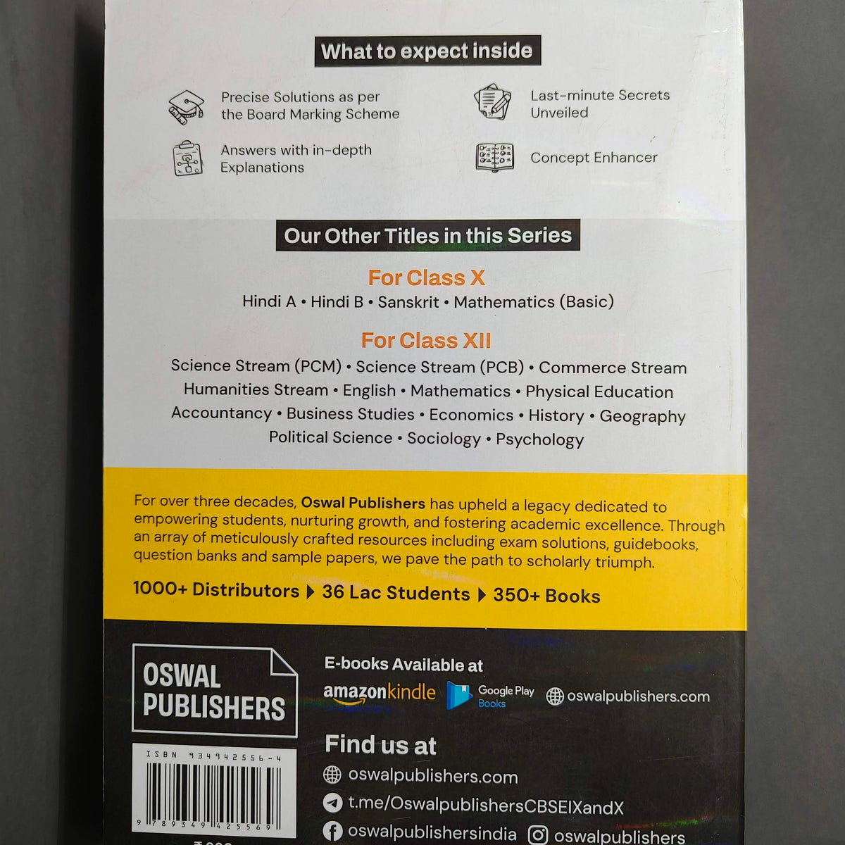 Gurukul By Oswal CBSE 10 Years Solved Papers Class 10 Exam 2026 - Year ...