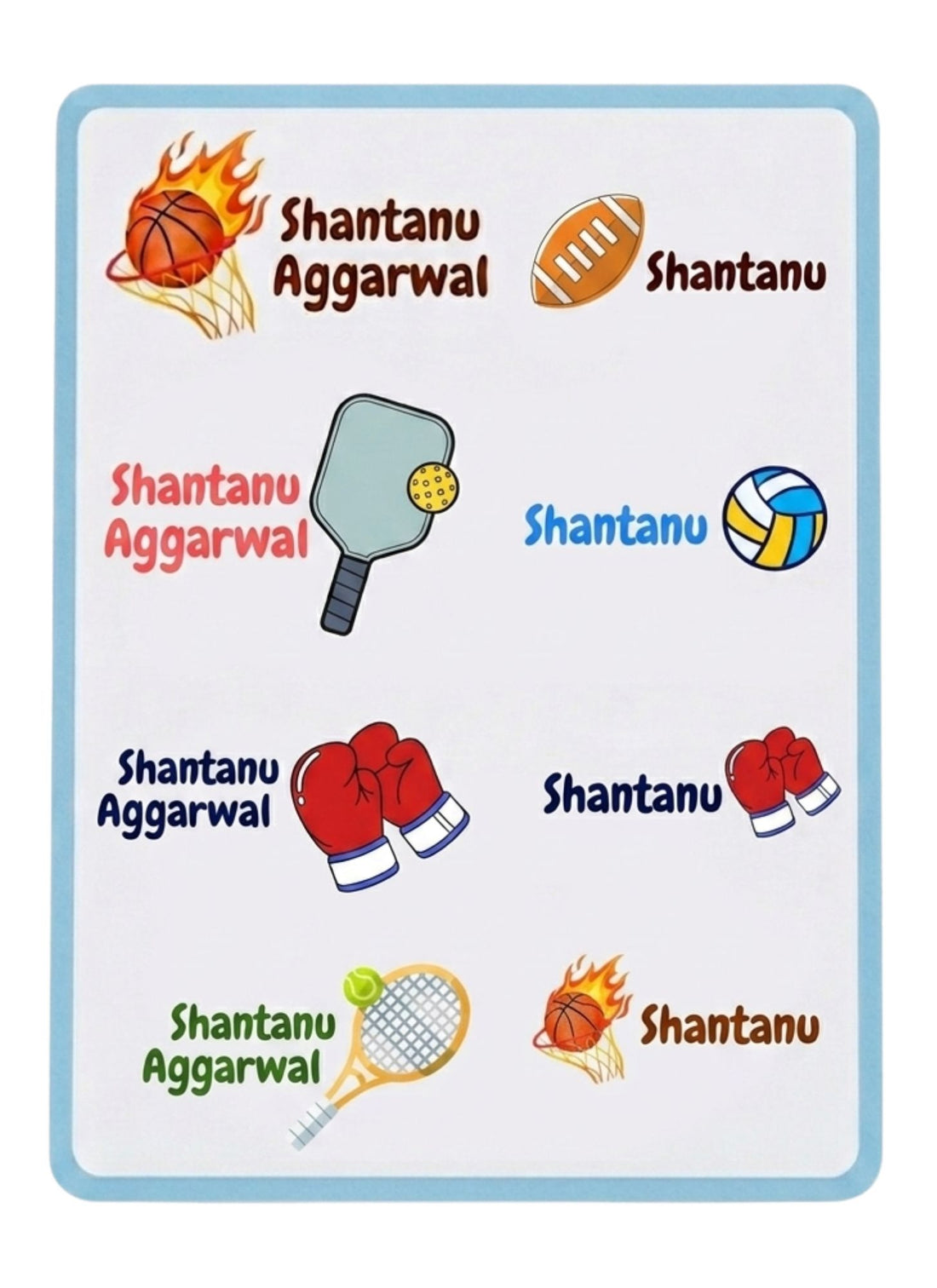 K to Y 3D Personalized Name Stickers for Bags, Books, Tiffins, Waterbottles, Stationeries, Files, Folders, etc | Transparent, Waterproof & Non-Tearable | Set of 40