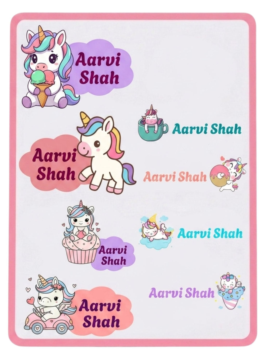 K to Y 3D Personalized Name Stickers for Bags, Books, Tiffins, Waterbottles, Stationeries, Files, Folders, etc | Transparent, Waterproof & Non-Tearable | Set of 40