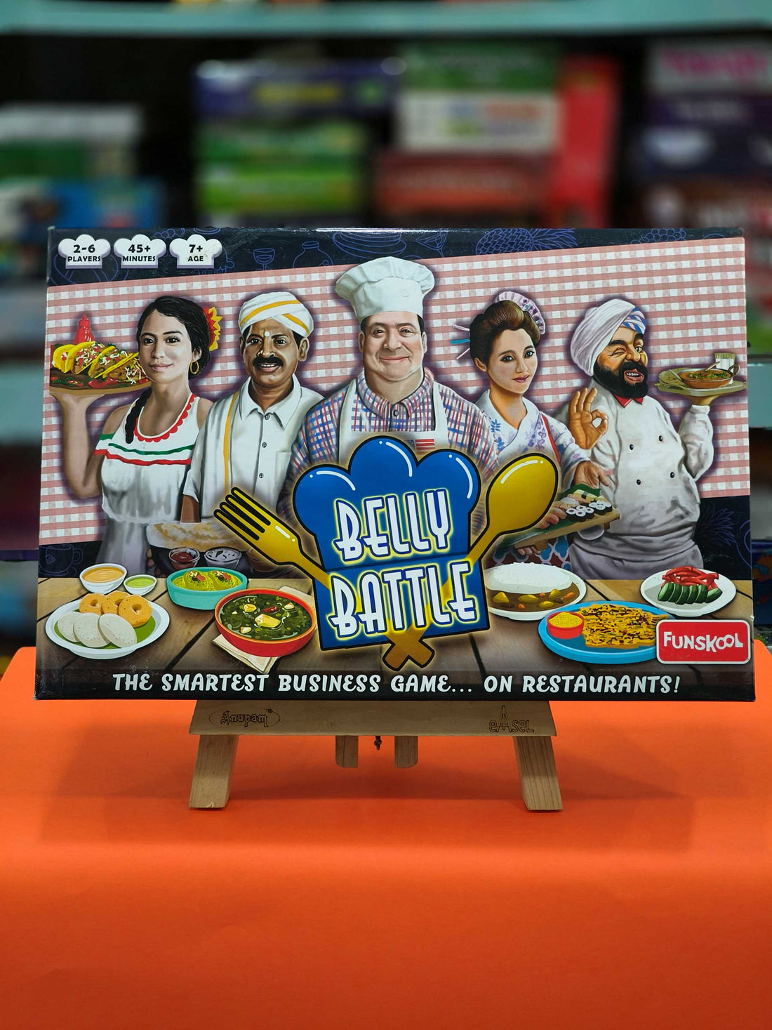 Funskool Games - Belly Battle, Multiplayer Restaurant-Themed Strategy Game, 3-6 Players, Ages 7 and Above. - KtoY