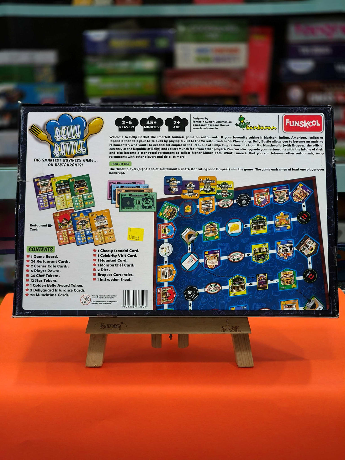 Funskool Games - Belly Battle, Multiplayer Restaurant-Themed Strategy Game, 3-6 Players, Ages 7 and Above. - KtoY