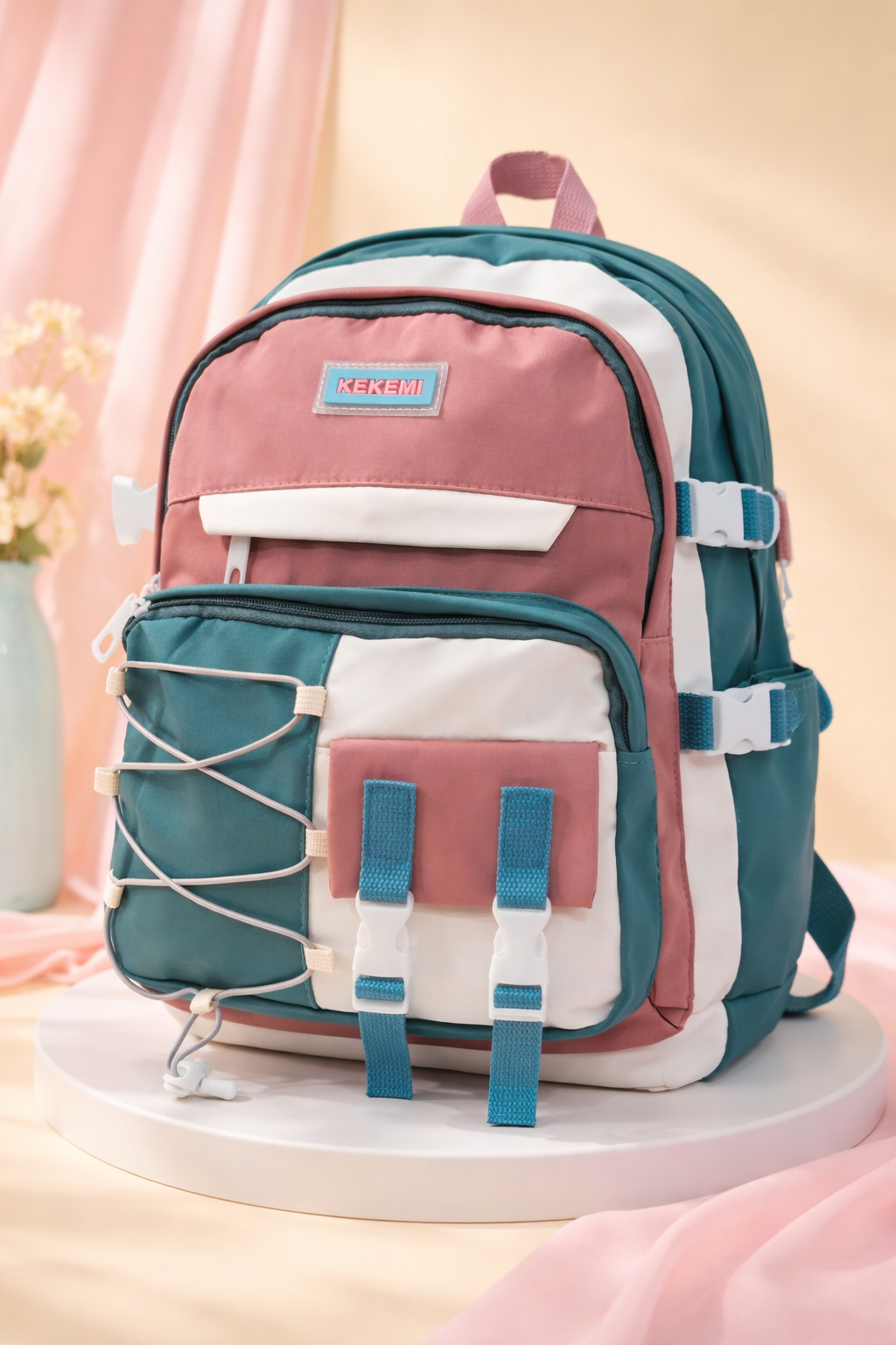 Backpack for School & College | Stylish Lightweight Travel Bag with Multiple Compartments & Bottle Pocket | Durable Unisex Backpack for Boys & Girls