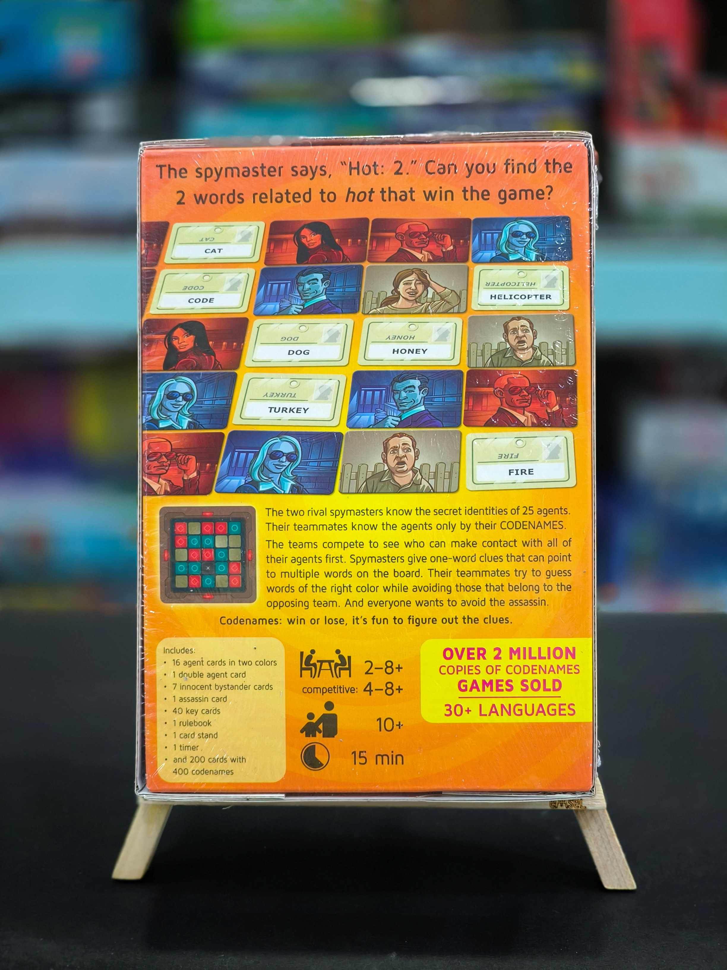 Codenames Board Game – Fun Spy-Themed Word Game for Adults & Teens | Party Game for 4–8 Players | Strategy & Teamwork Game Night Favorite | For Age 14+ - KtoY