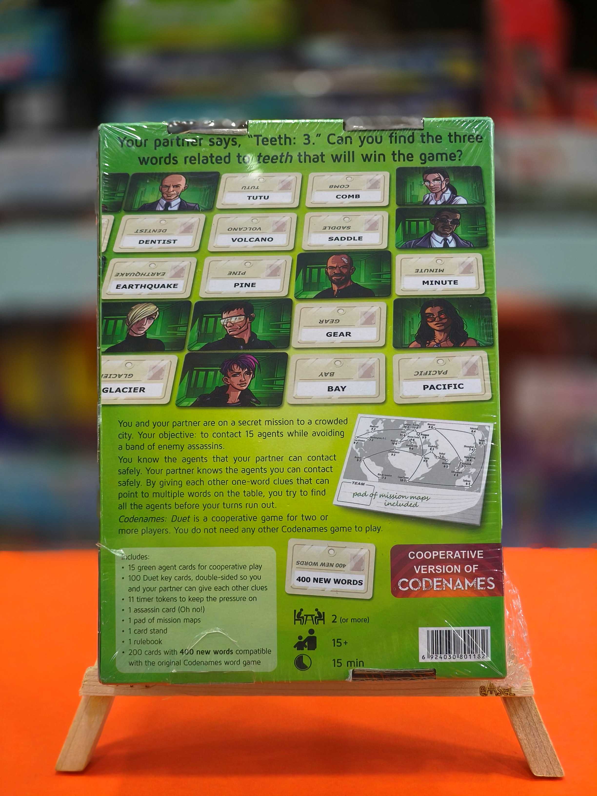 Codenames Duet - The Two Player Word Deduction Game (Duet) | Fun Spy-Themed Word Game for Adults & Teens | Party Game for 4–8 Players | Strategy & Teamwork Game Night Favorite | For Age 14+ - KtoY