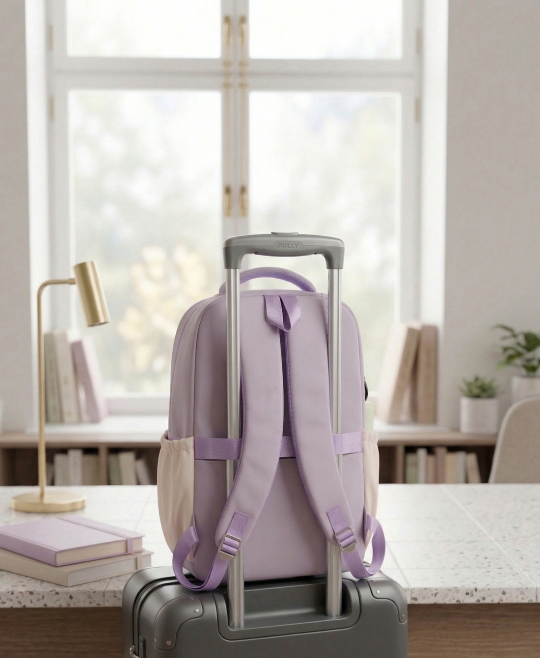 School Backpack | Book Bag for School / College | Double Layer Backpack | Waterproof Travel Bag with Trolley Sleeve, Padded Shoulder Strap Design | Casual Fashion for School ,College and Travel