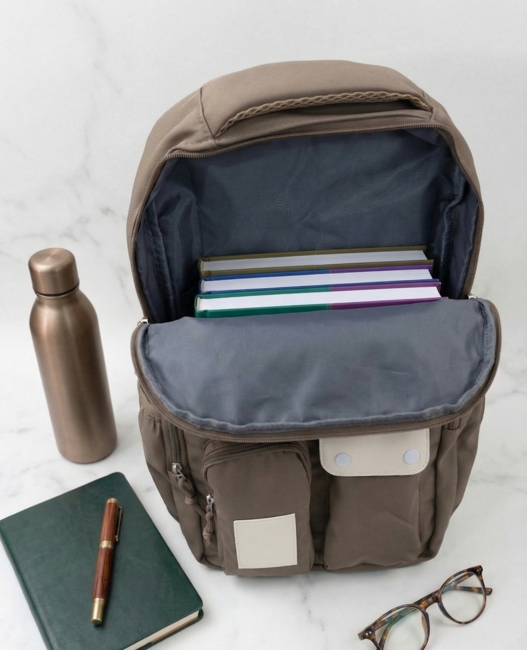 Large Capacity Bag for School and College Students | Stylish Backpack for Middle School Students and Ahead | Multiple Pockets | Lightweight Travel & College Bag