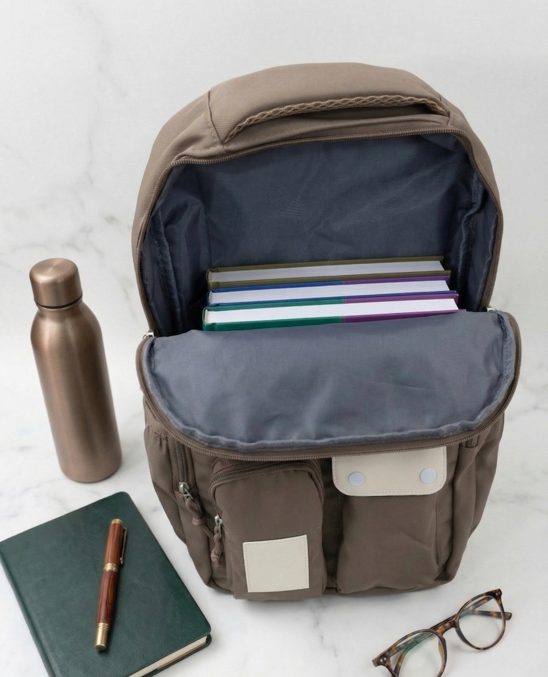 Large Capacity Bag for School and College Students | Stylish Backpack for Middle School Students and Ahead | Multiple Pockets | Lightweight Travel & College Bag