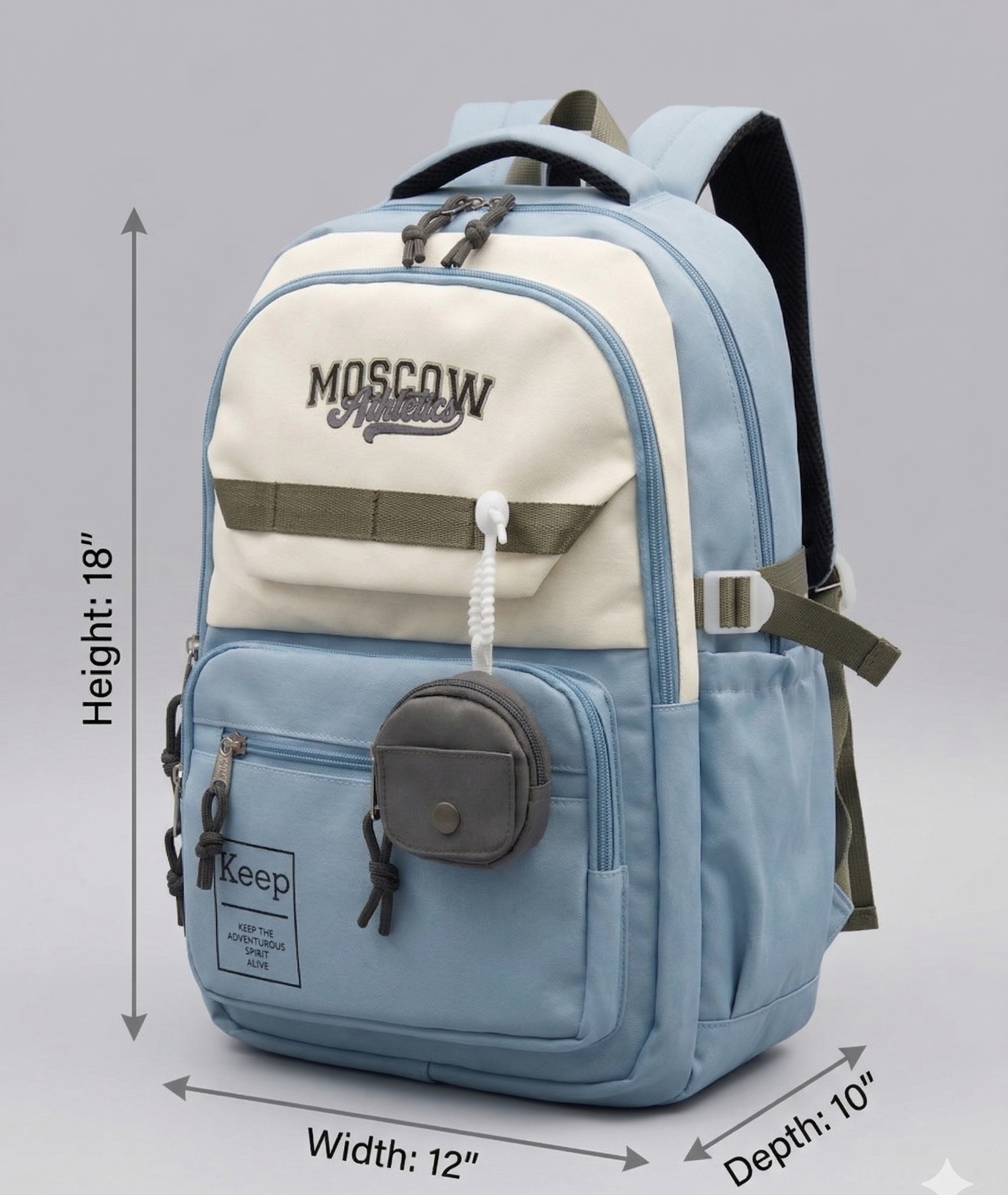 K to Y Bagpack for Kids and Adults | 2 Zip Bag for School and College Students | Smart and Classy Backpack for Office Goers and Professionals | School Bags | College Bags