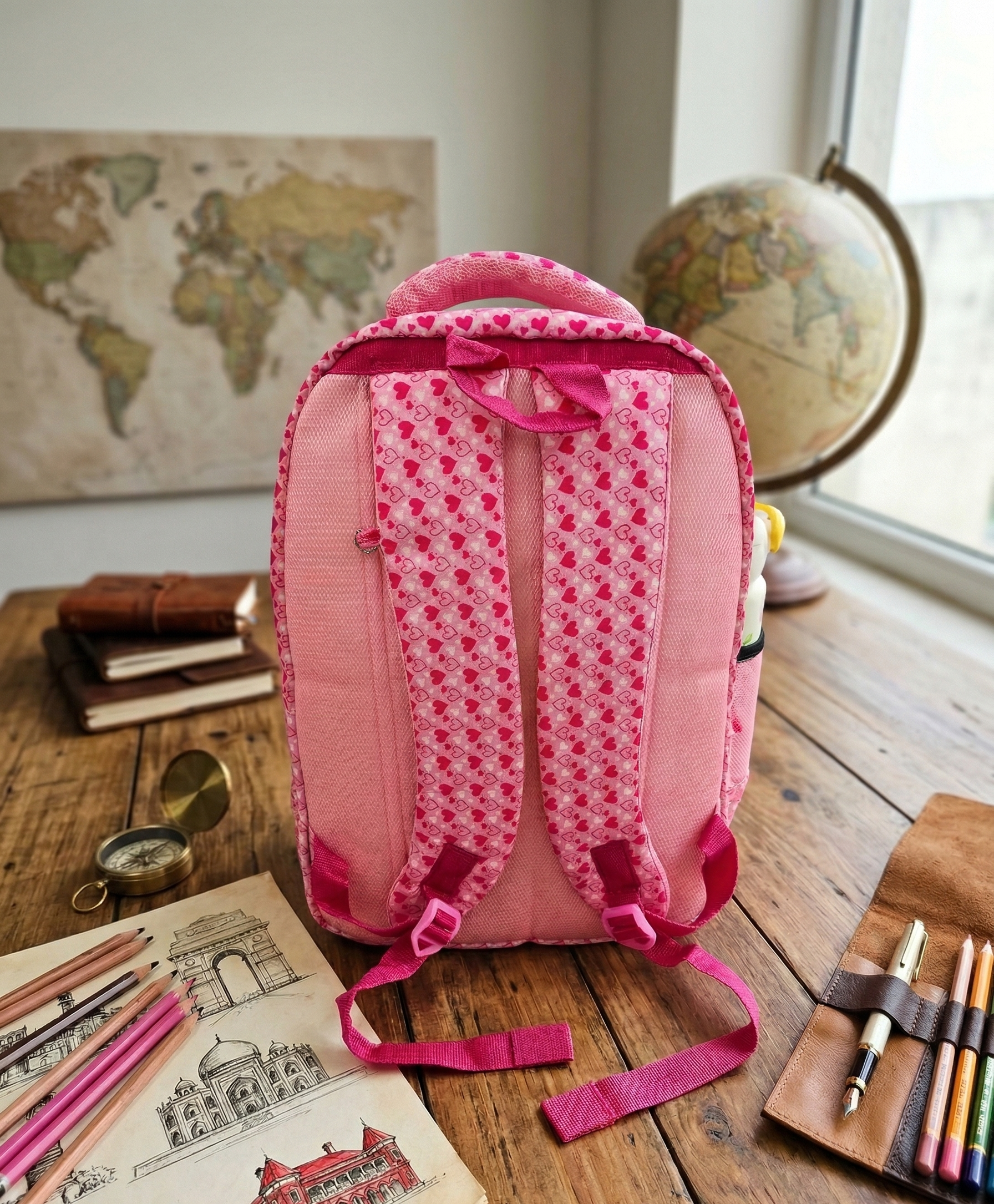 16" Unicorn School Bag for Girls |  Ideal School Bag Picnic Bag & Travelling Bag | 26 Litre | 2 in 1 Bagpack for Kids | 4 Compartment School Bag for Kids |
