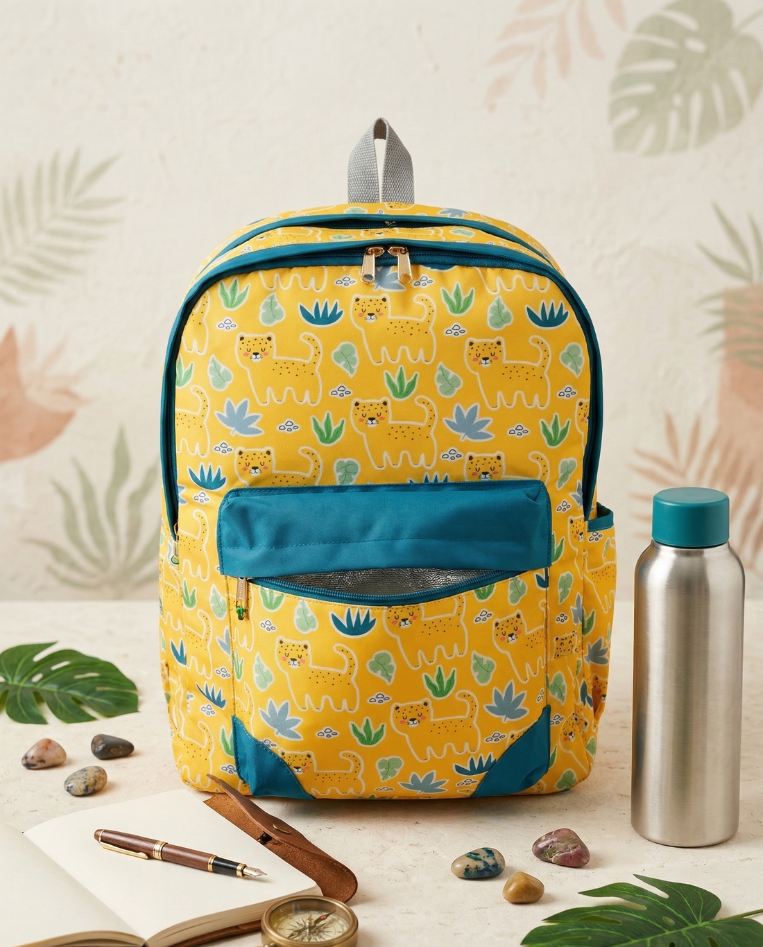 Stylish Pattern Backpack for Kids & Teen Girls | 14" Lightweight Water Resistant School Bag with Laptop Sleeve | Spacious Casual Travel & Tuition Bag