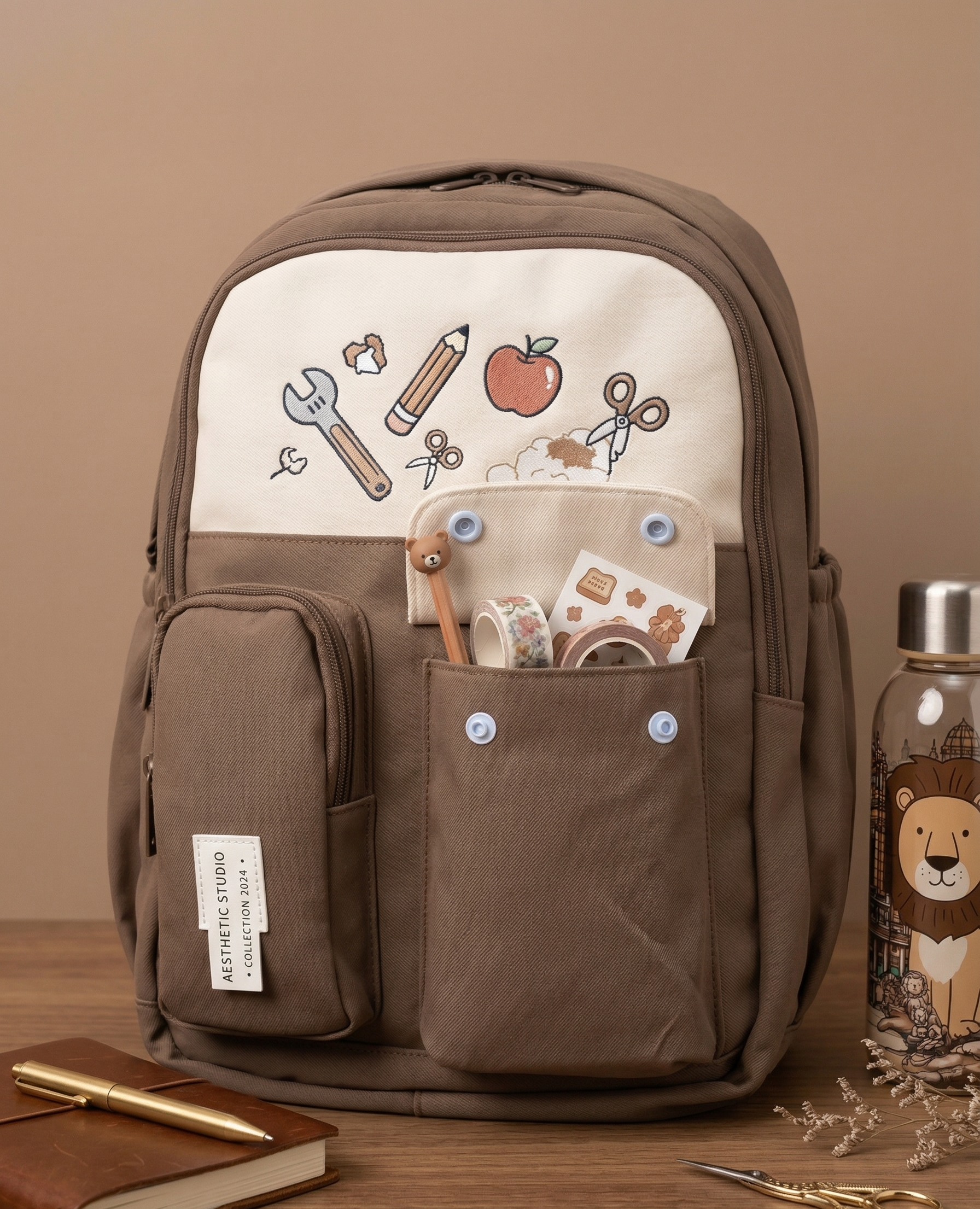 Large Capacity Bag for School and College Students | Stylish Backpack for Middle School Students and Ahead | Multiple Pockets | Lightweight Travel & College Bag