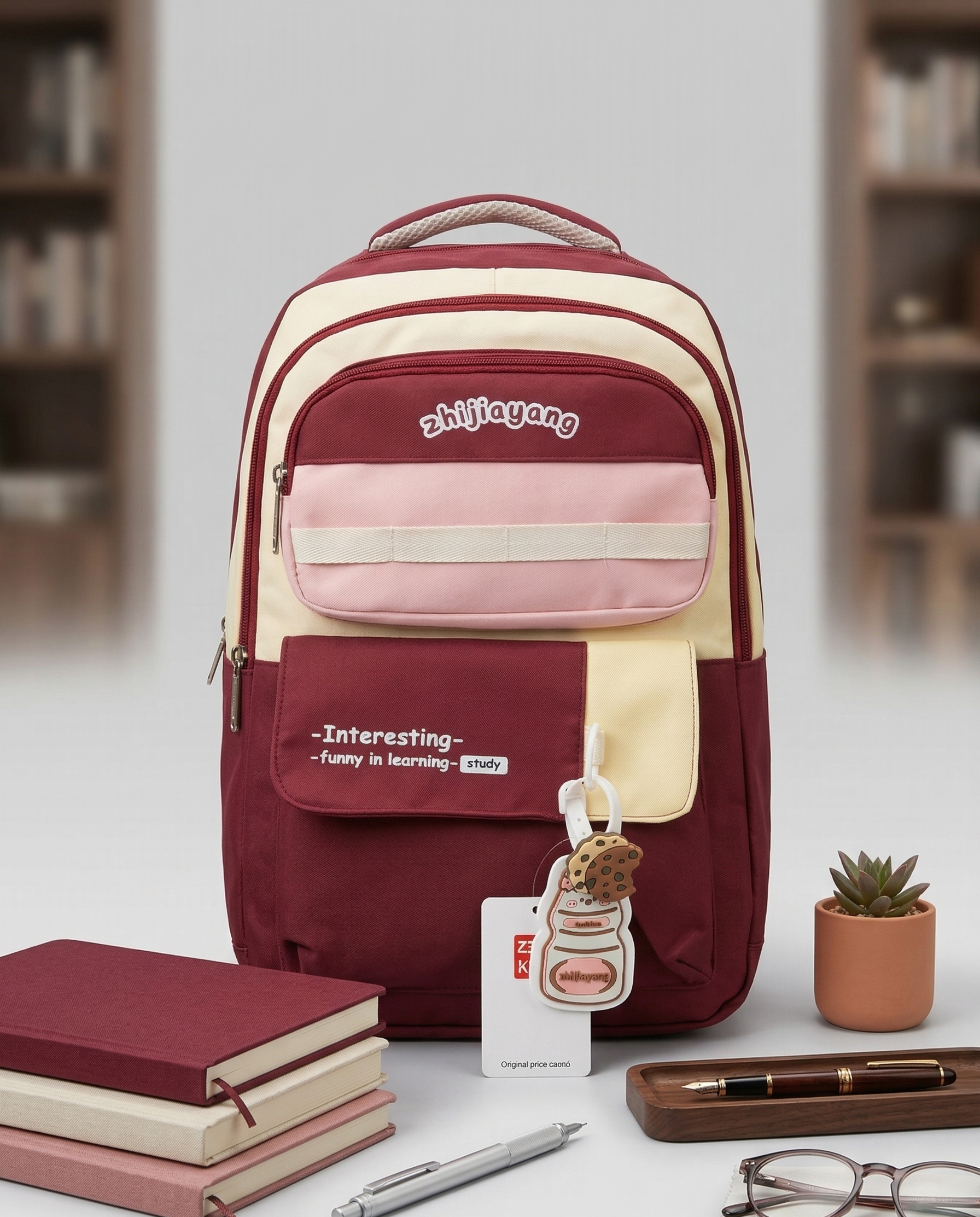 School Backpack | Book Bag for School / College | Double Layer Backpack | Waterproof Travel Bag with Trolley Sleeve, Padded Shoulder Strap Design | Casual Fashion for School ,College and Travel
