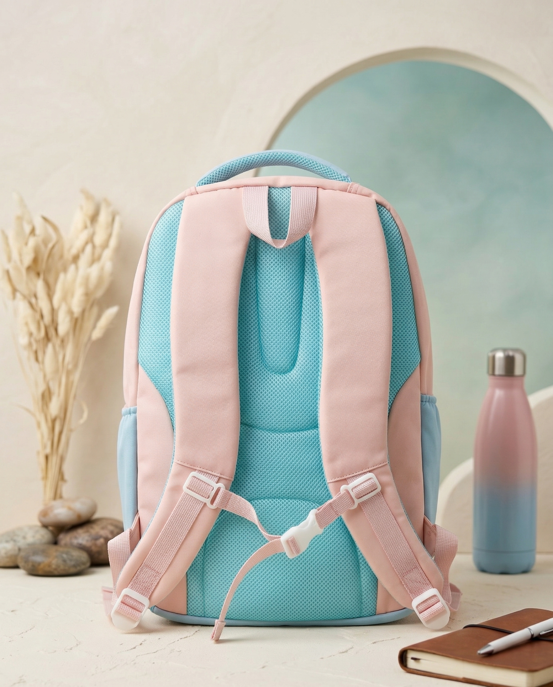 Large Capacity Schoolbag for Girls | Stylish Backpack for Middle School Students | Backpack for Girls with Small Zipper Pouch | 18 Inch Bookbags Backpack for School, Camping, Travel