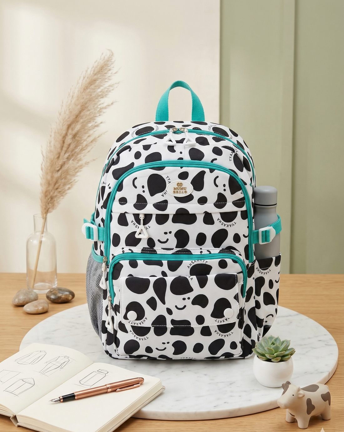 16" Korean Style Backpack for School and College Students | Large Capacity Water-Resistant School, College & Office Bag | Fits 17 Inch Laptop | Lightweight Travel Backpack for Kids