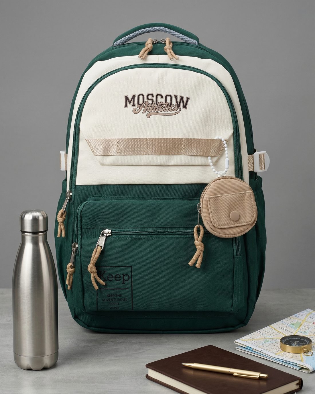 K to Y Bagpack for Kids and Adults | 2 Zip Bag for School and College Students | Smart and Classy Backpack for Office Goers and Professionals | School Bags | College Bags