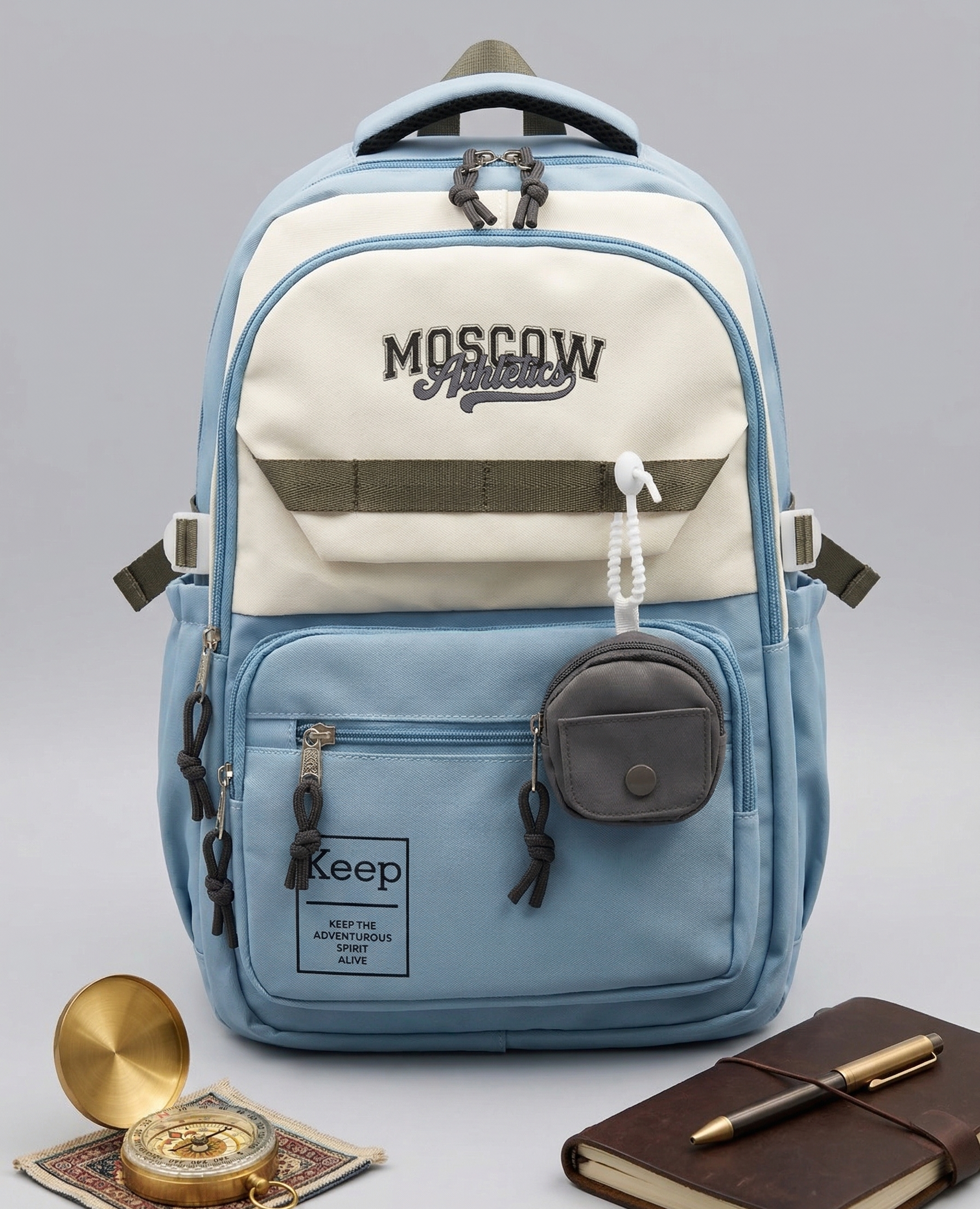 K to Y Bagpack for Kids and Adults | 2 Zip Bag for School and College Students | Smart and Classy Backpack for Office Goers and Professionals | School Bags | College Bags