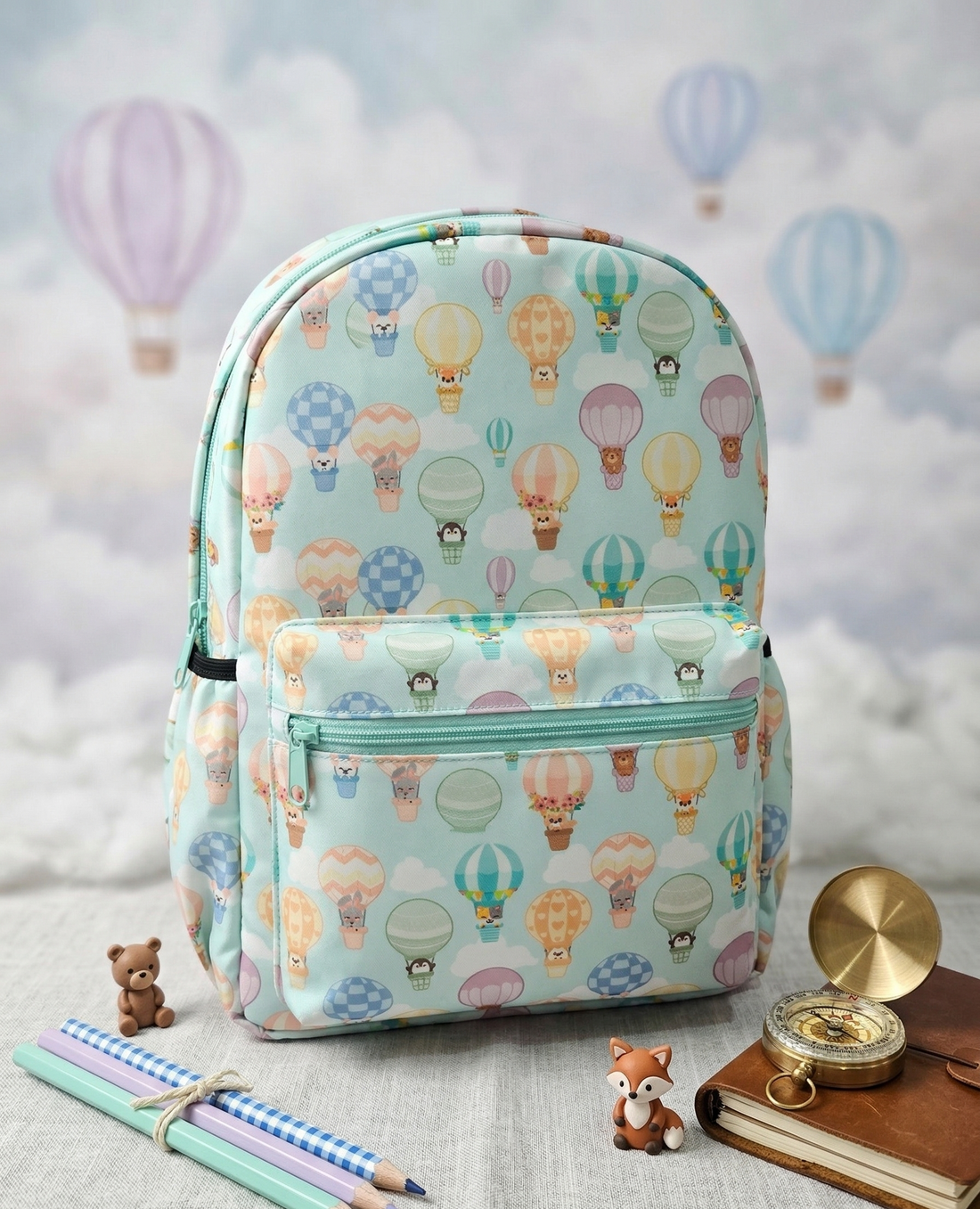 Stylish Printed Backpack for Girls and Kids | Multipurpose | Print Travelling Bag for School and College Use | Backpack with Bottle Compartment and Mini Front Pocket | Tuition Bag | Day Bagpacker