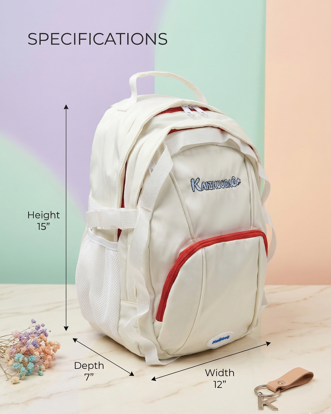 Backpack for School & College | Stylish Lightweight Travel Laptop Bag with Multiple Compartments & Bottle Pocket | Durable Unisex Backpack for Boys & Girls
