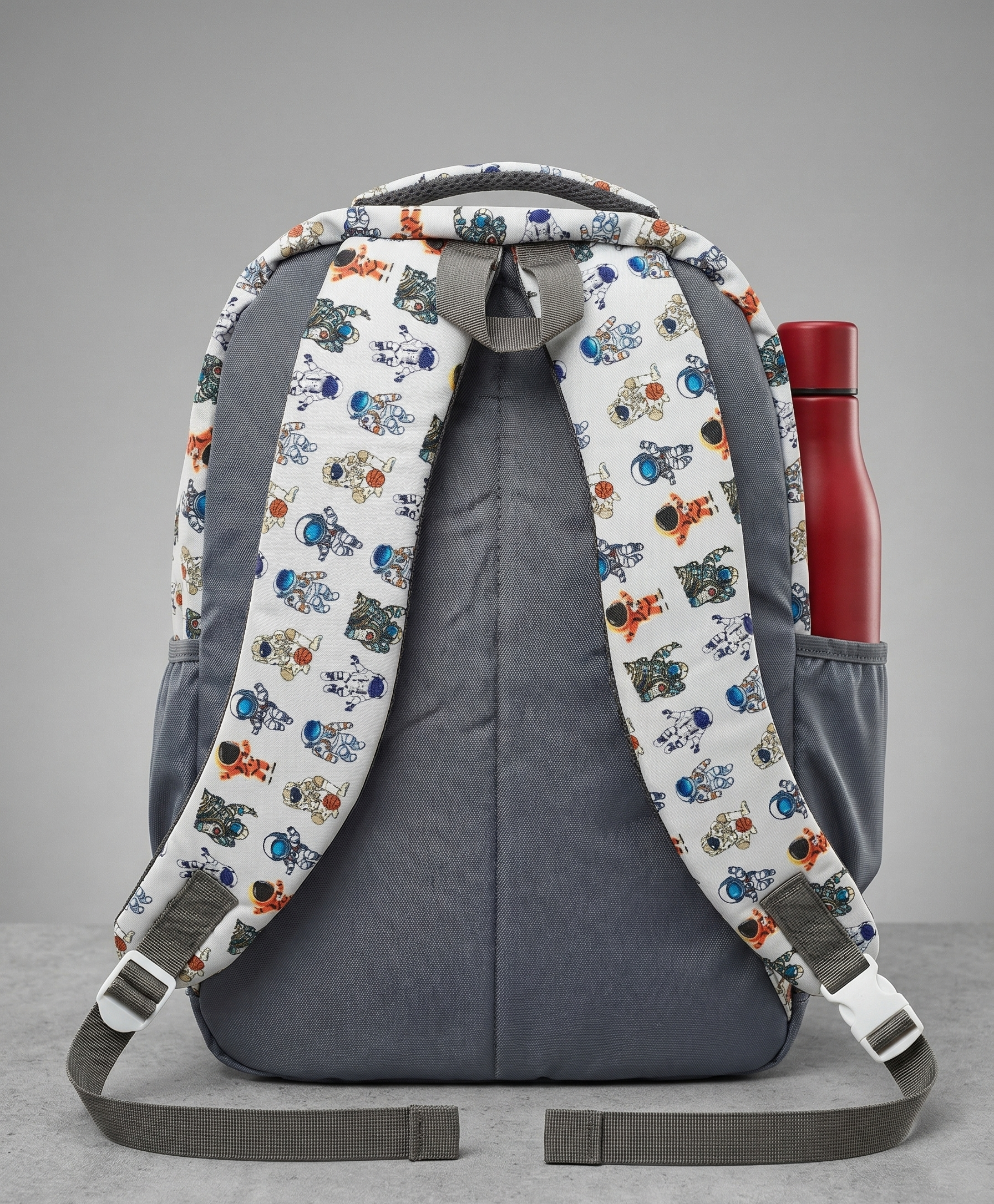 Premium Astronut-Print School Bag for Kids | Spacious Interiors | 17" Casual Backpack Perfect for School, College, Everyday Use