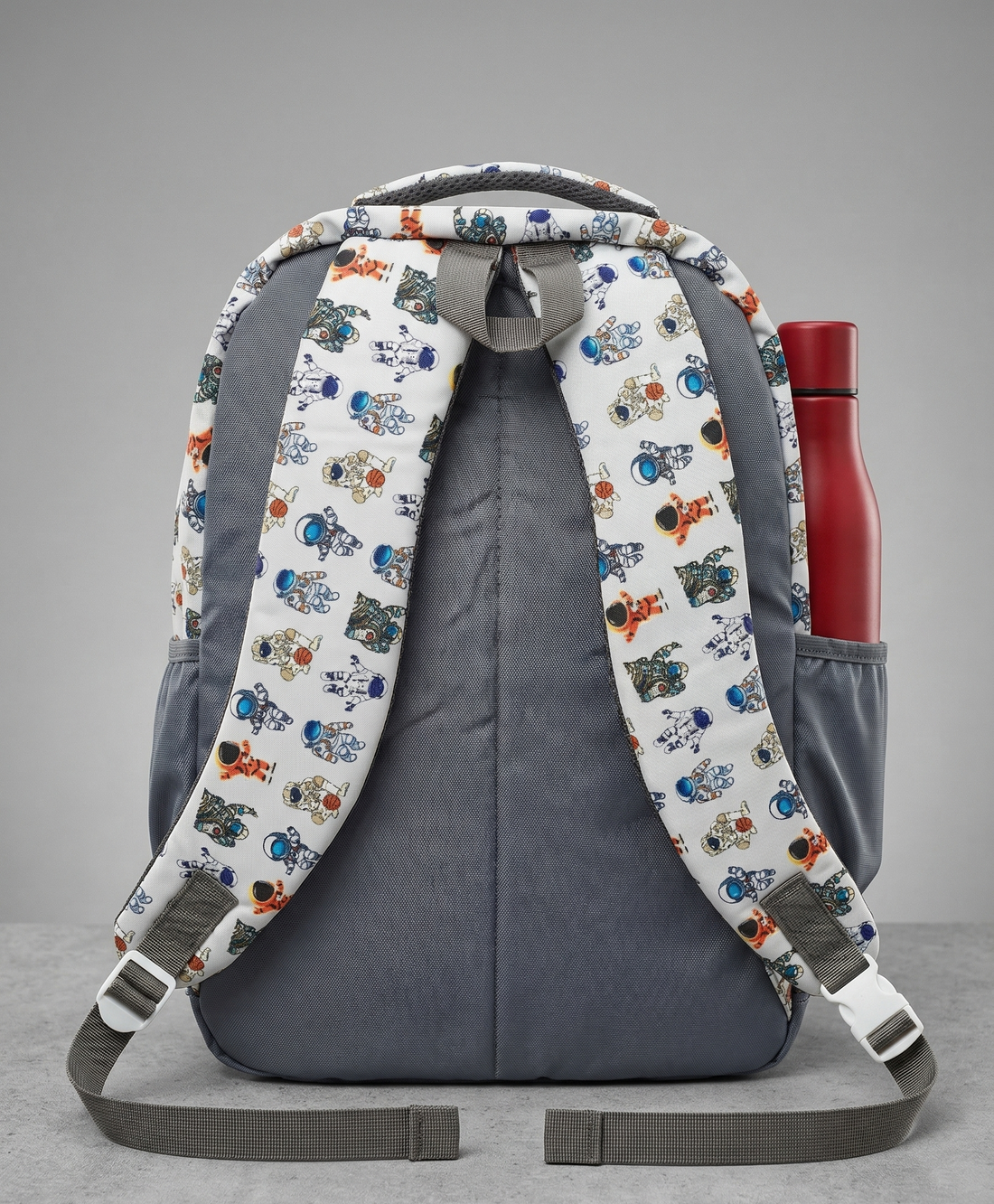 Premium Astronut-Print School Bag for Kids | Spacious Interiors | 17" Casual Backpack Perfect for School, College, Everyday Use