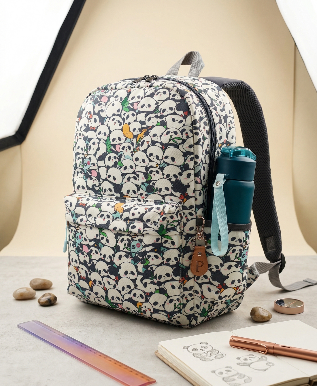 Stylish Pattern Backpack for Kids & Teen Girls | 14" Lightweight Water Resistant School Bag with Laptop Sleeve | Spacious Casual Travel & Tuition Bag