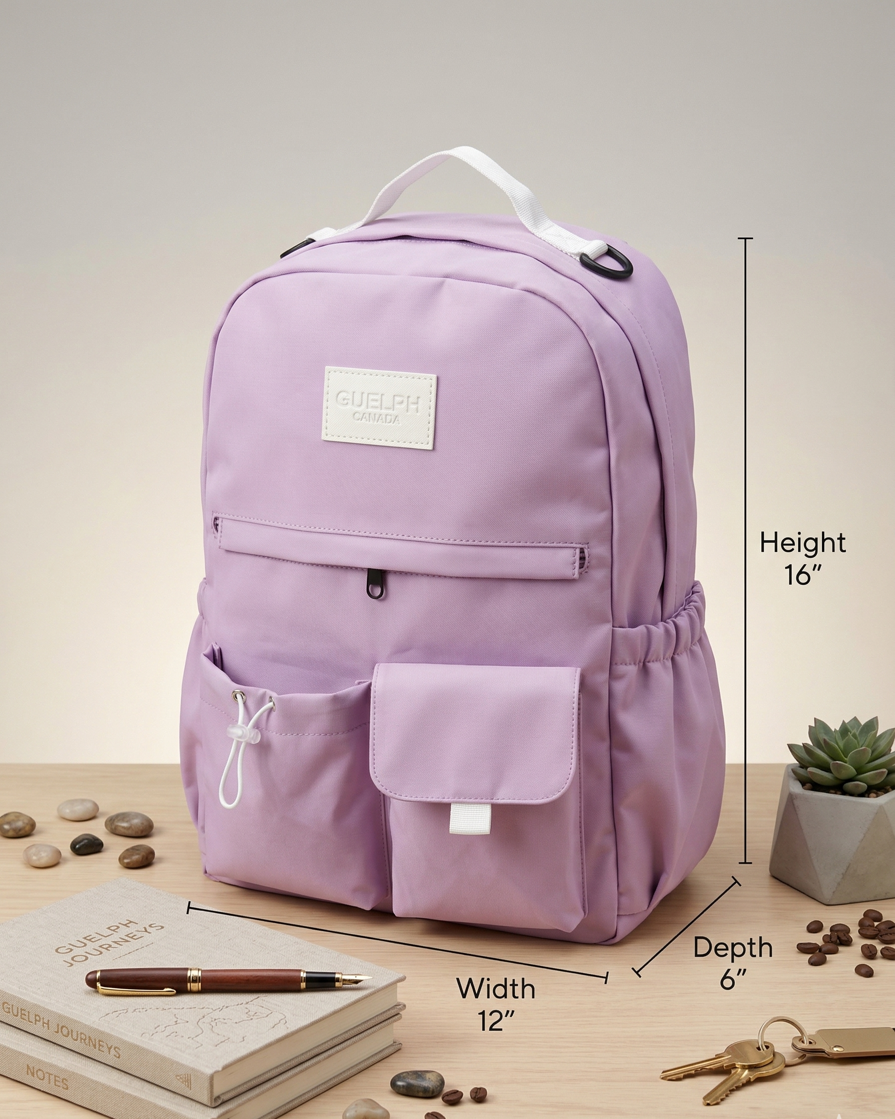 Casual Backpack for School and College Students |16" 26 Ltr Backpack with Laptop Compartment | Two Compartments Bag with Padded Shoulders | Best for Books, Stationery, Lunch Box & Essentials | Day Bagpack