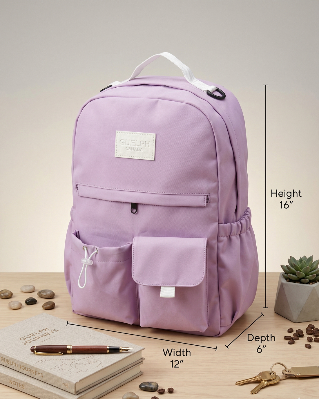 Casual Backpack for School and College Students |16" 26 Ltr Backpack with Laptop Compartment | Two Compartments Bag with Padded Shoulders | Best for Books, Stationery, Lunch Box & Essentials | Day Bagpack