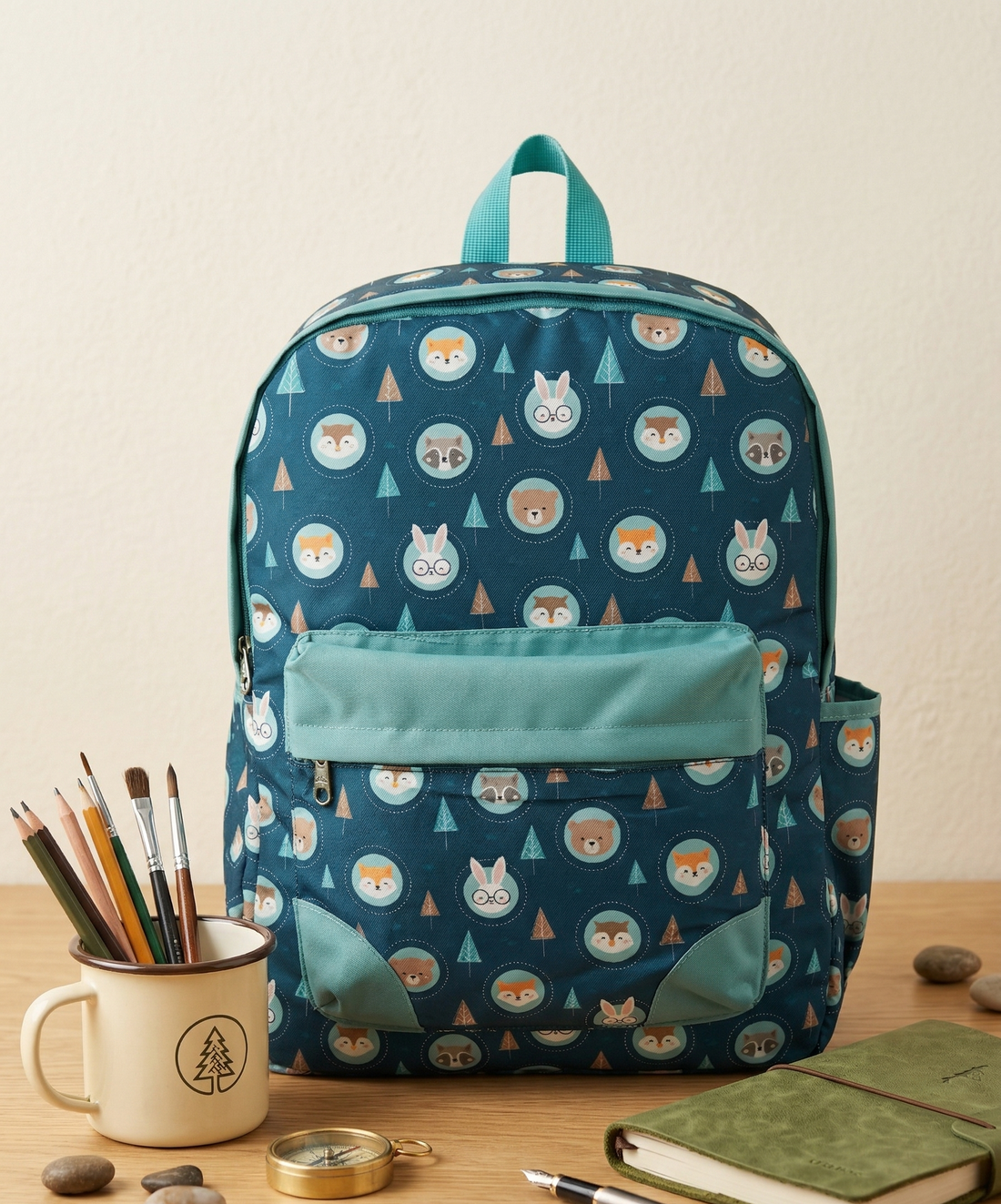 Stylish Pattern Backpack for Kids & Teen Girls | 14" Lightweight Water Resistant School Bag with Laptop Sleeve | Spacious Casual Travel & Tuition Bag