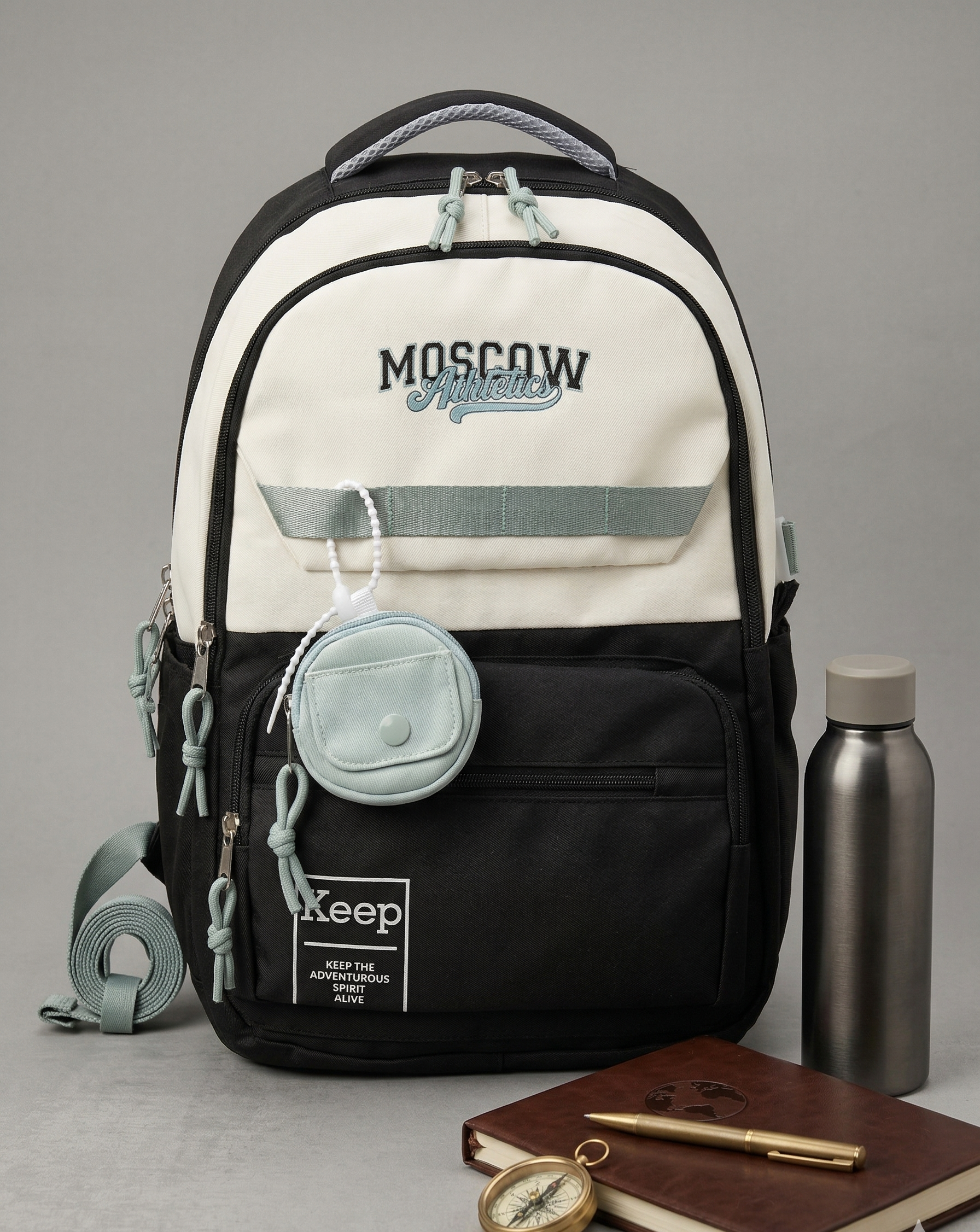 K to Y Bagpack for Kids and Adults | 2 Zip Bag for School and College Students | Smart and Classy Backpack for Office Goers and Professionals | School Bags | College Bags
