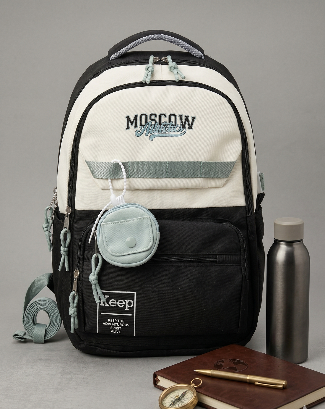 K to Y Bagpack for Kids and Adults | 2 Zip Bag for School and College Students | Smart and Classy Backpack for Office Goers and Professionals | School Bags | College Bags