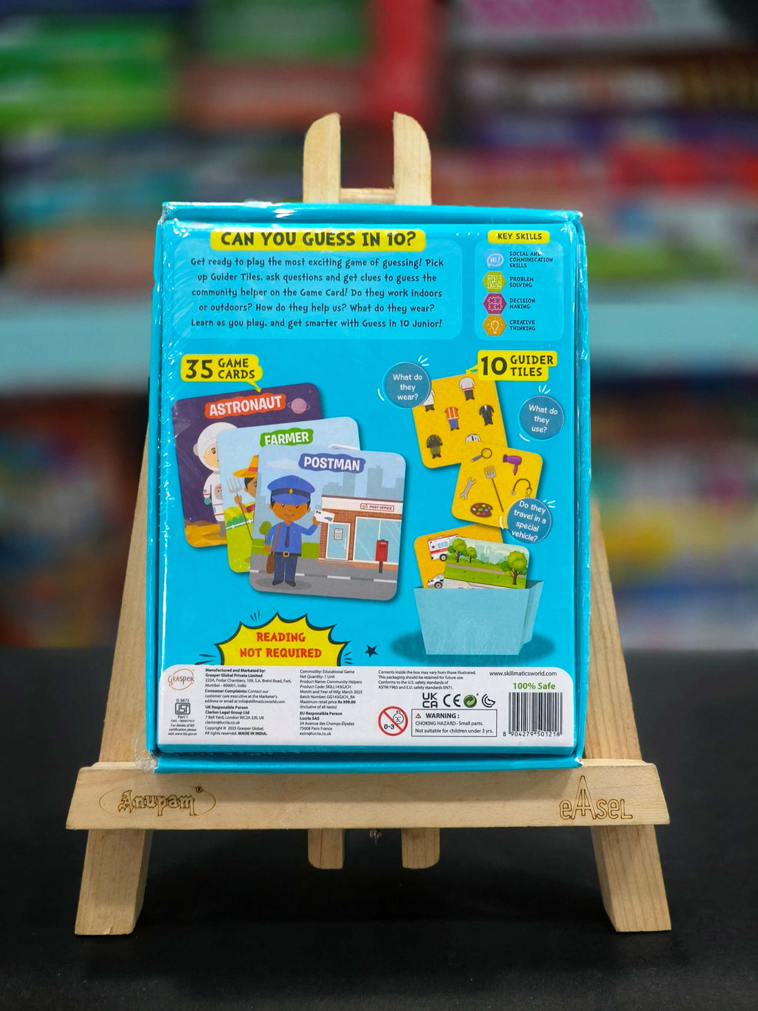 Skillmatics Guess in 10 Junior Community Helpers, Trivia card game, Gifts for Kids, Boys, Girls Who Love Board Games, Card Games, Educational Toys, Travel Game for Ages 3-6 - KtoY