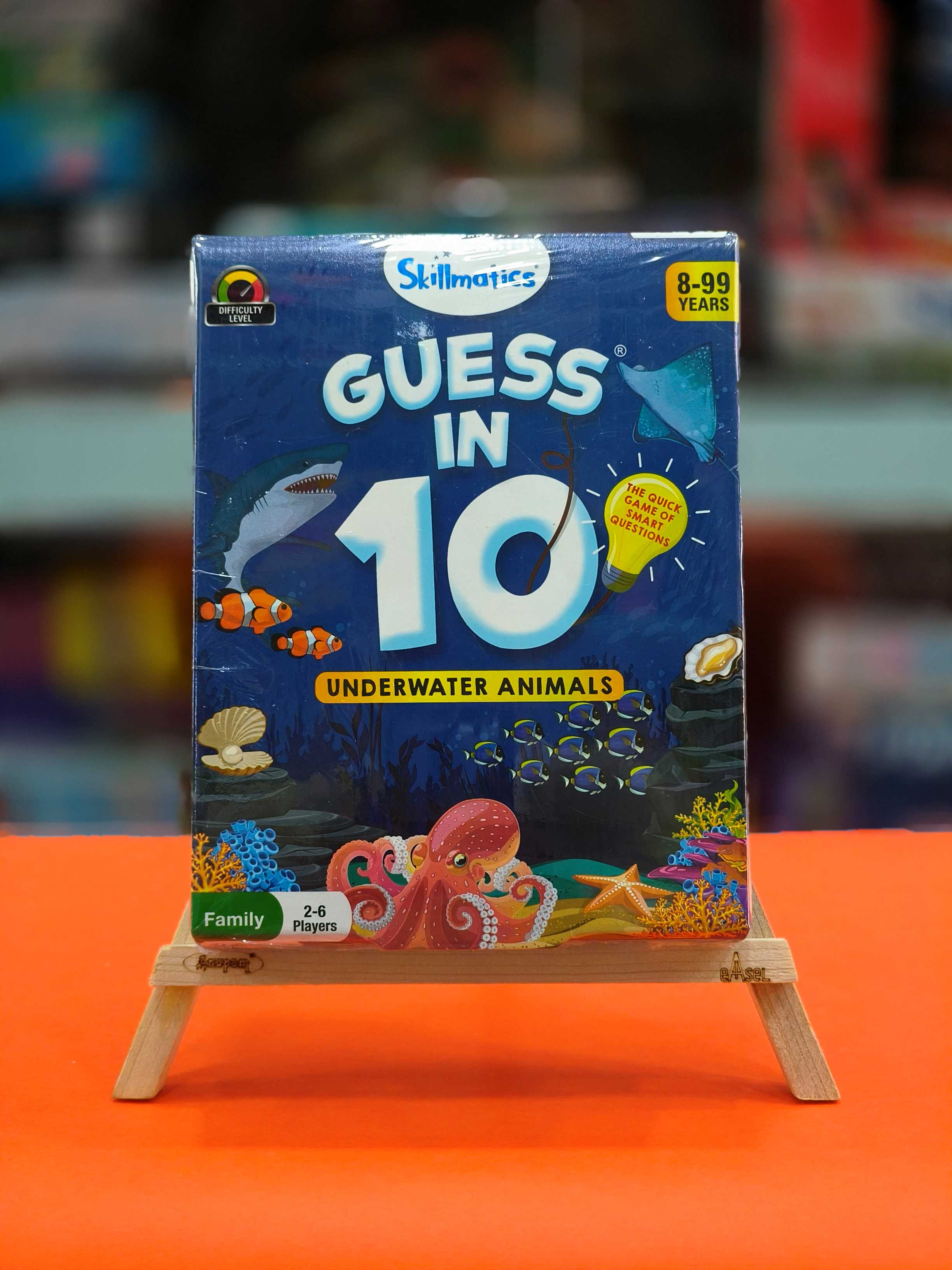 Skillmatics Guess in 10 Underwater Animals | Perfect for Boys, Girls, Kids, and Families Who Love Card Games, Toys | Board Games | Gifts for Ages 8 & Above - KtoY