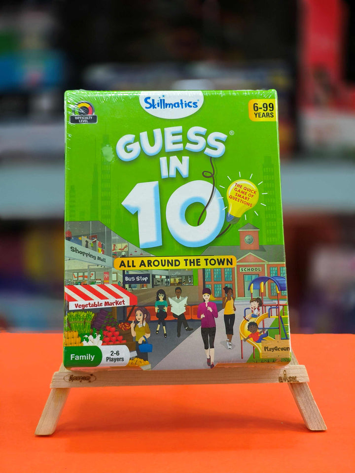 Skillmatics Guess in 10 All Around Town | Perfect for Boys, Girls, Kids, and Families Who Love Card Games, Board Games | Travel Friendly | Gifts for Ages 6 & Above