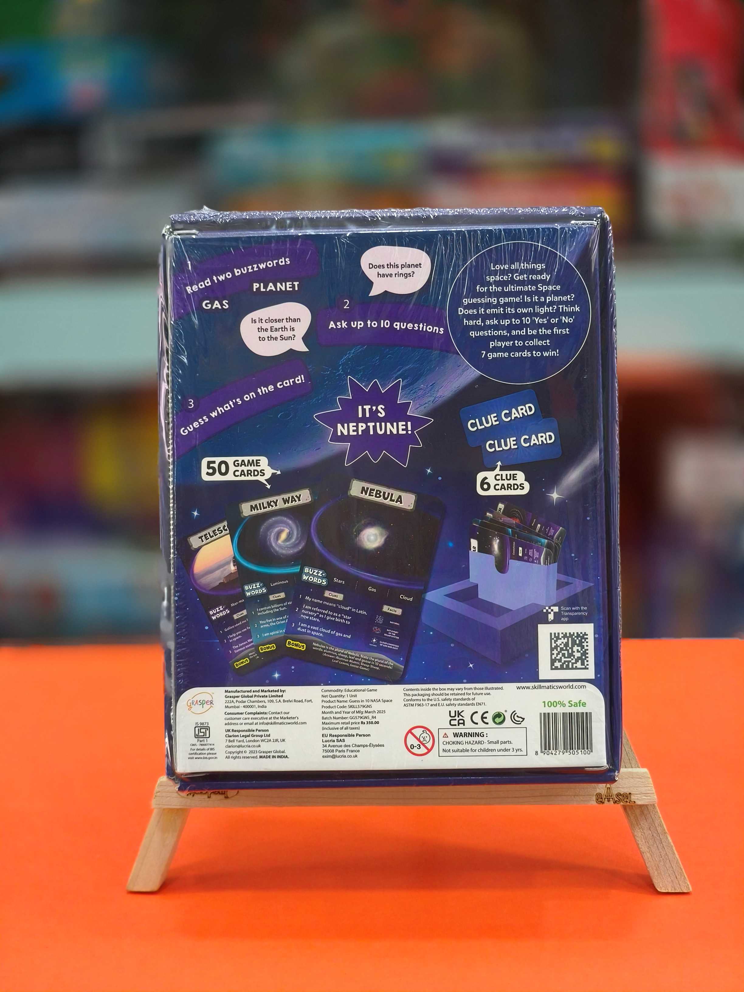 Skillmatics Guess in 10 - All about Space | Perfect for Boys, Girls, Kids & Families Who Love Card Games | Educational Game | Travel Games | Gifts for Ages 8 & Above - KtoY