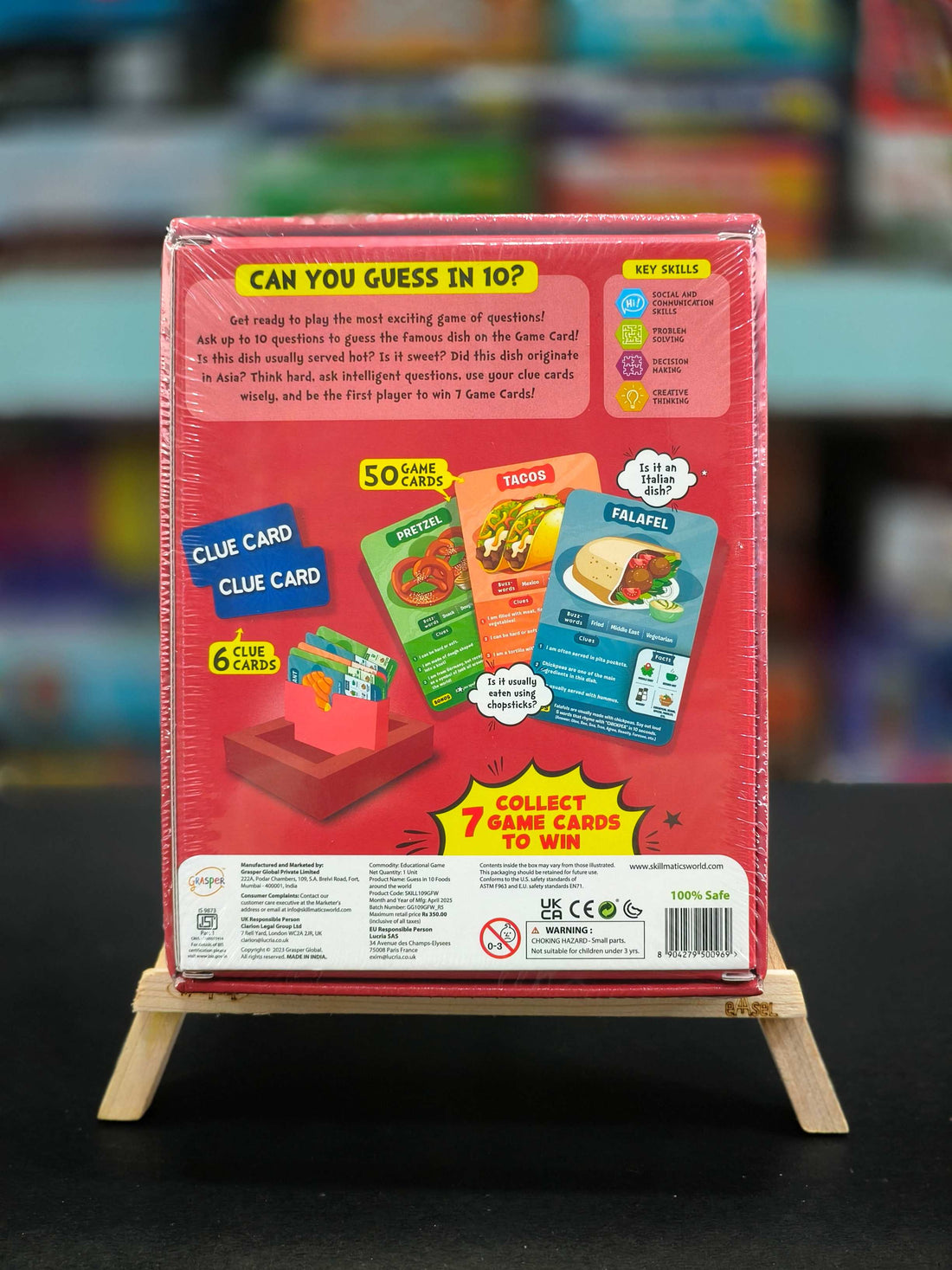 Skillmatics Guess in 10 Foods Around the World, Card Game for Boys, Girls, and Kids Who Love Educational Travel Toys, Board Games, Geography and History, Gifts for Ages 8 & Above - KtoY