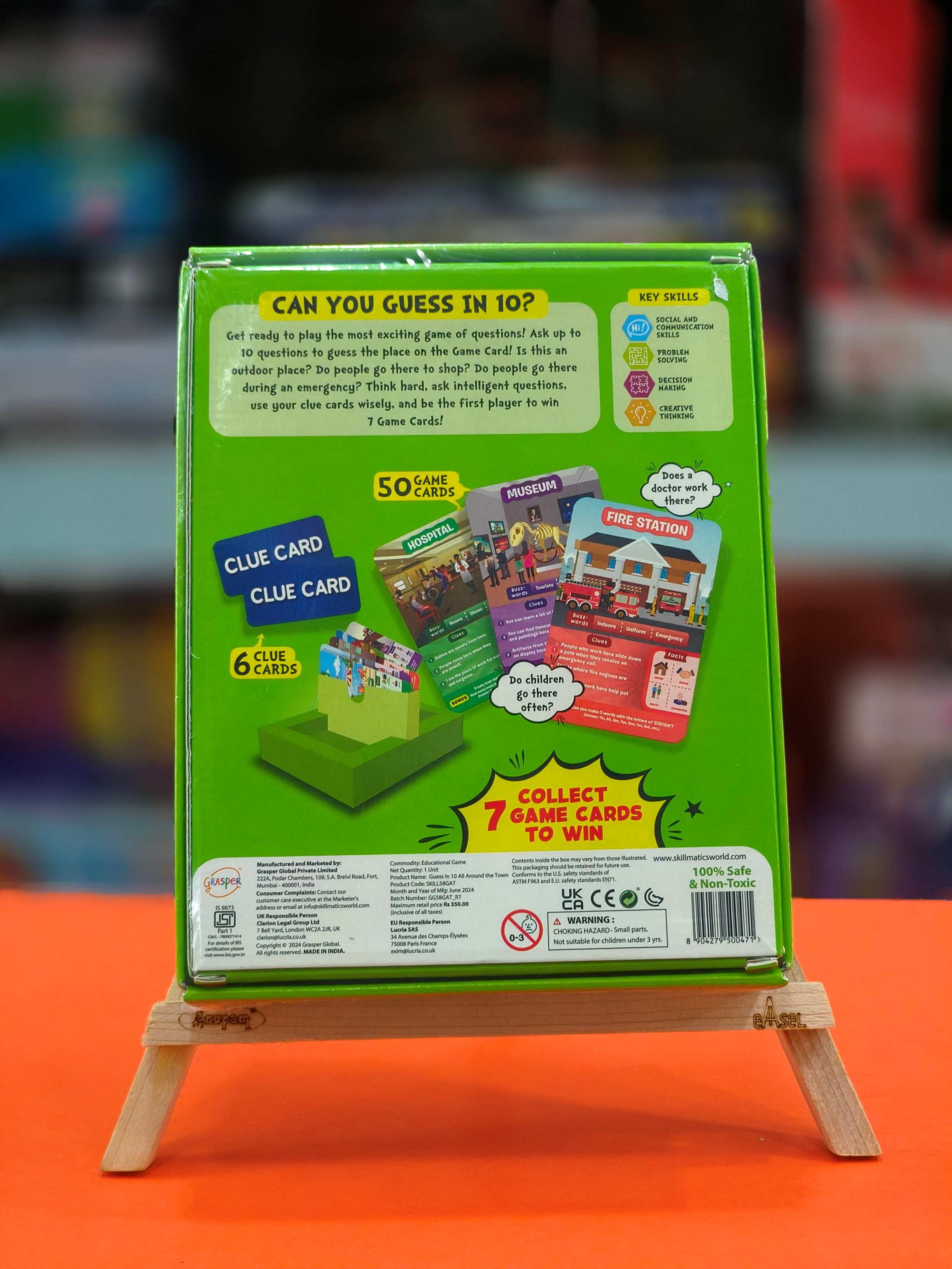 Skillmatics Guess in 10 All Around Town | Perfect for Boys, Girls, Kids, and Families Who Love Card Games, Board Games | Travel Friendly | Gifts for Ages 6 & Above - KtoY