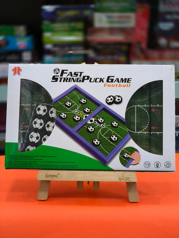 Fast StringPuck Game Football | Fast Sling Puck Board Game for Kids & Adults | High-Speed Tabletop Slingshot Fun for Boys & Girls | Fastest Fingers First Game | Family-Friendly Table Board Game | For Ages 5 & Above