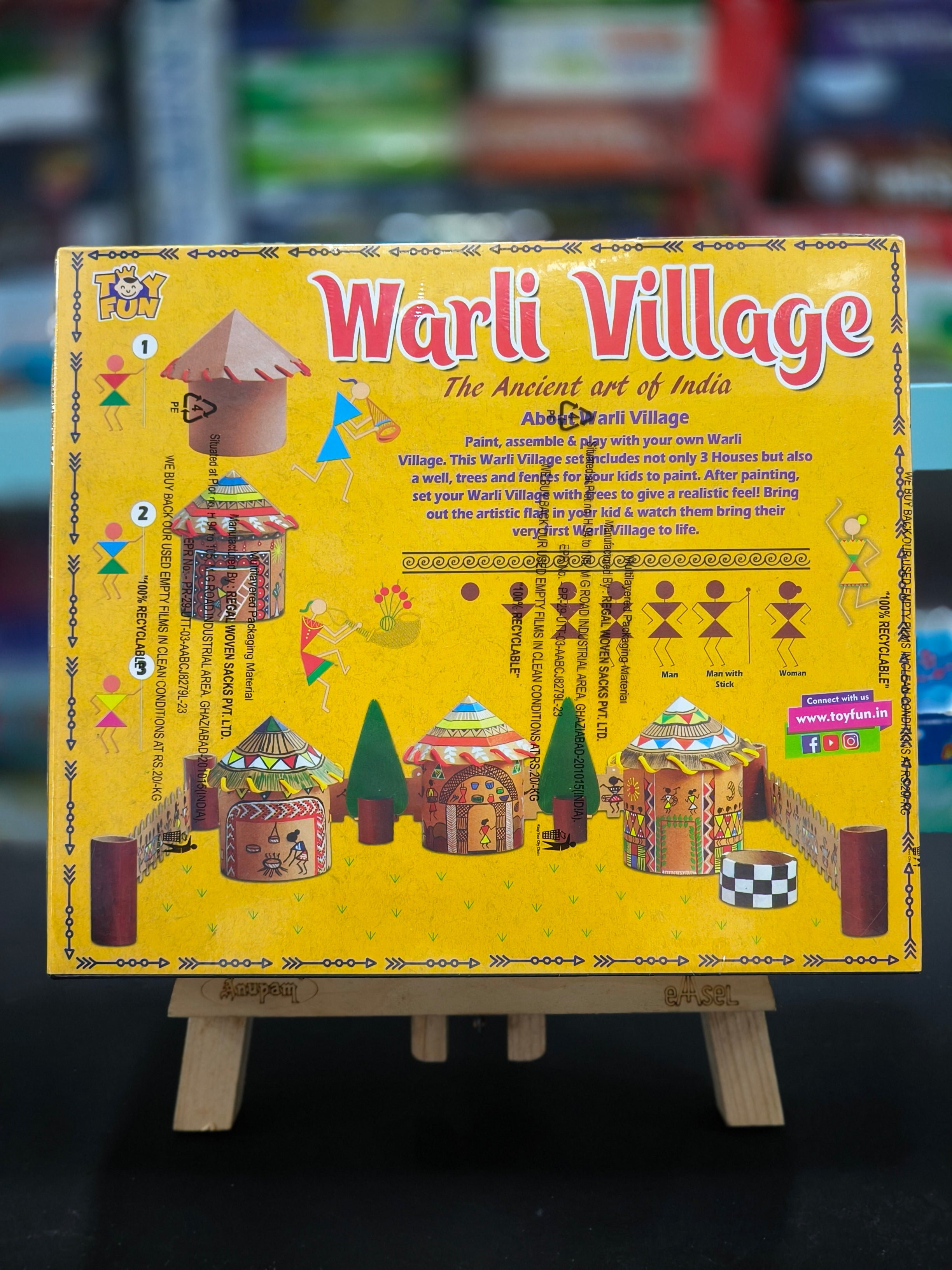 TOY FUN Warli Village Art and Craft DIY Kit Ancient Art of India | Hobby Kit | For Girls Age 8 Years and Above | Gift for Girls - KtoY