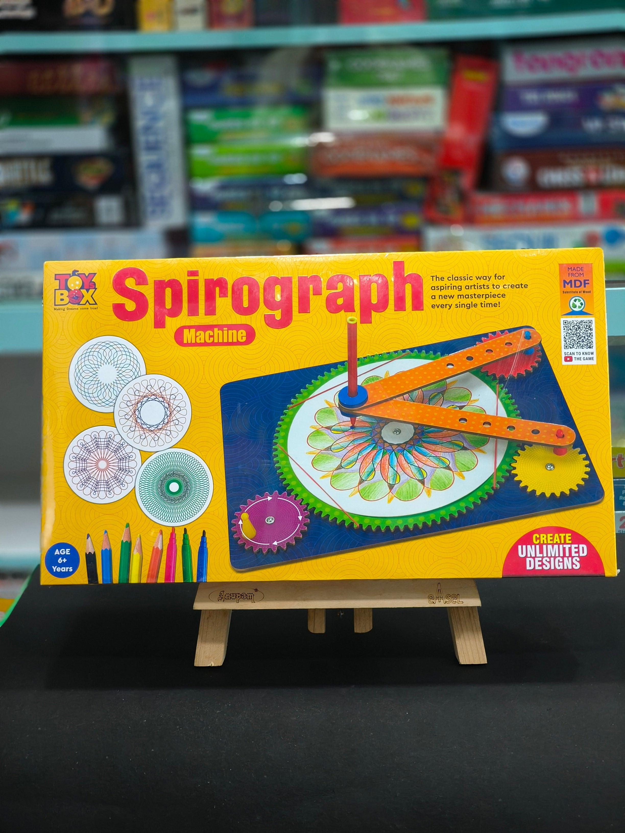 Toysbox Spirograph Machine | A Fun Drawing Tool | Art & Craft DIY Kit for Kids | For Ages 6 Years & Above - KtoY