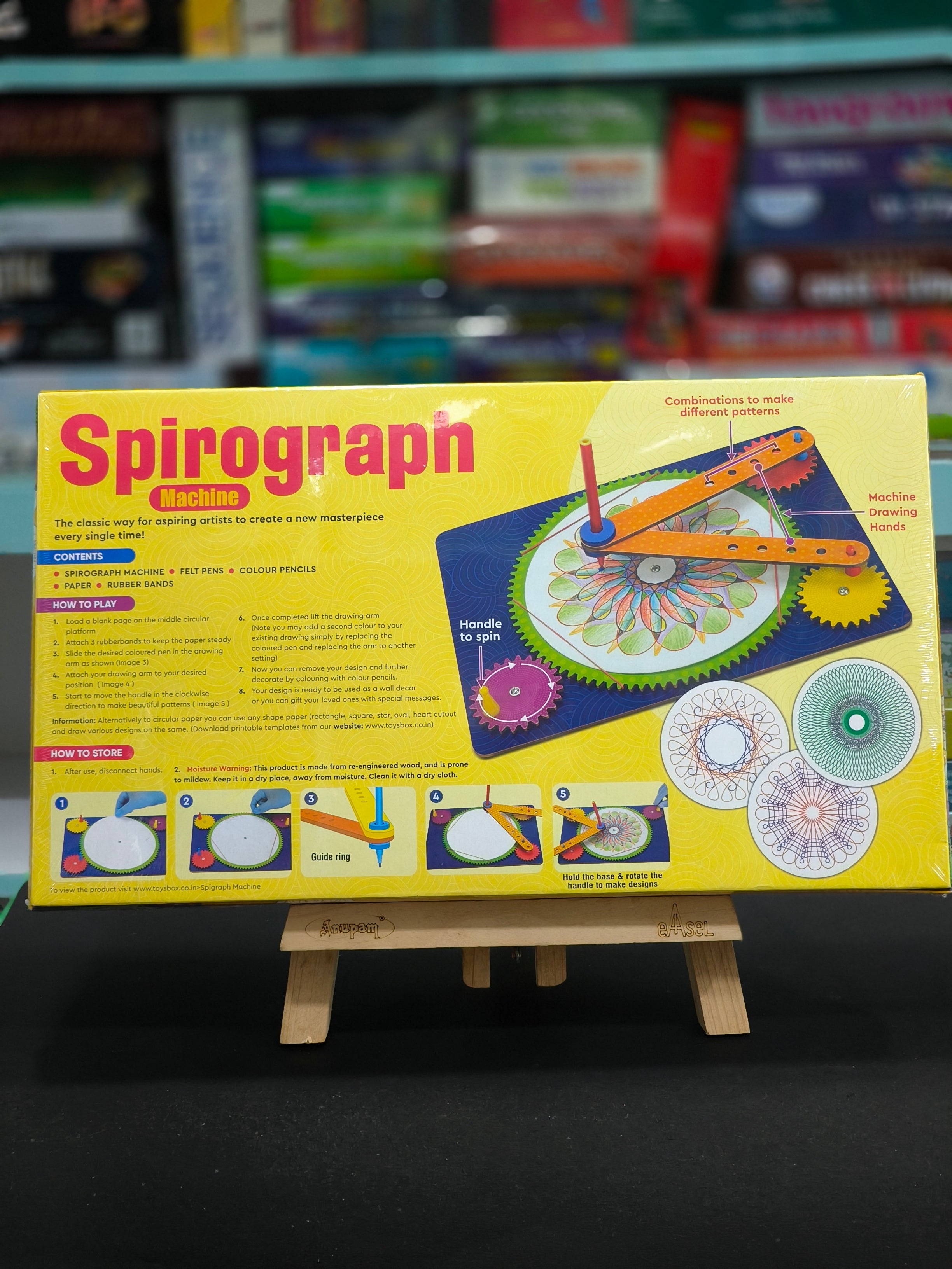 Toysbox Spirograph Machine | A Fun Drawing Tool | Art & Craft DIY Kit for Kids | For Ages 6 Years & Above - KtoY