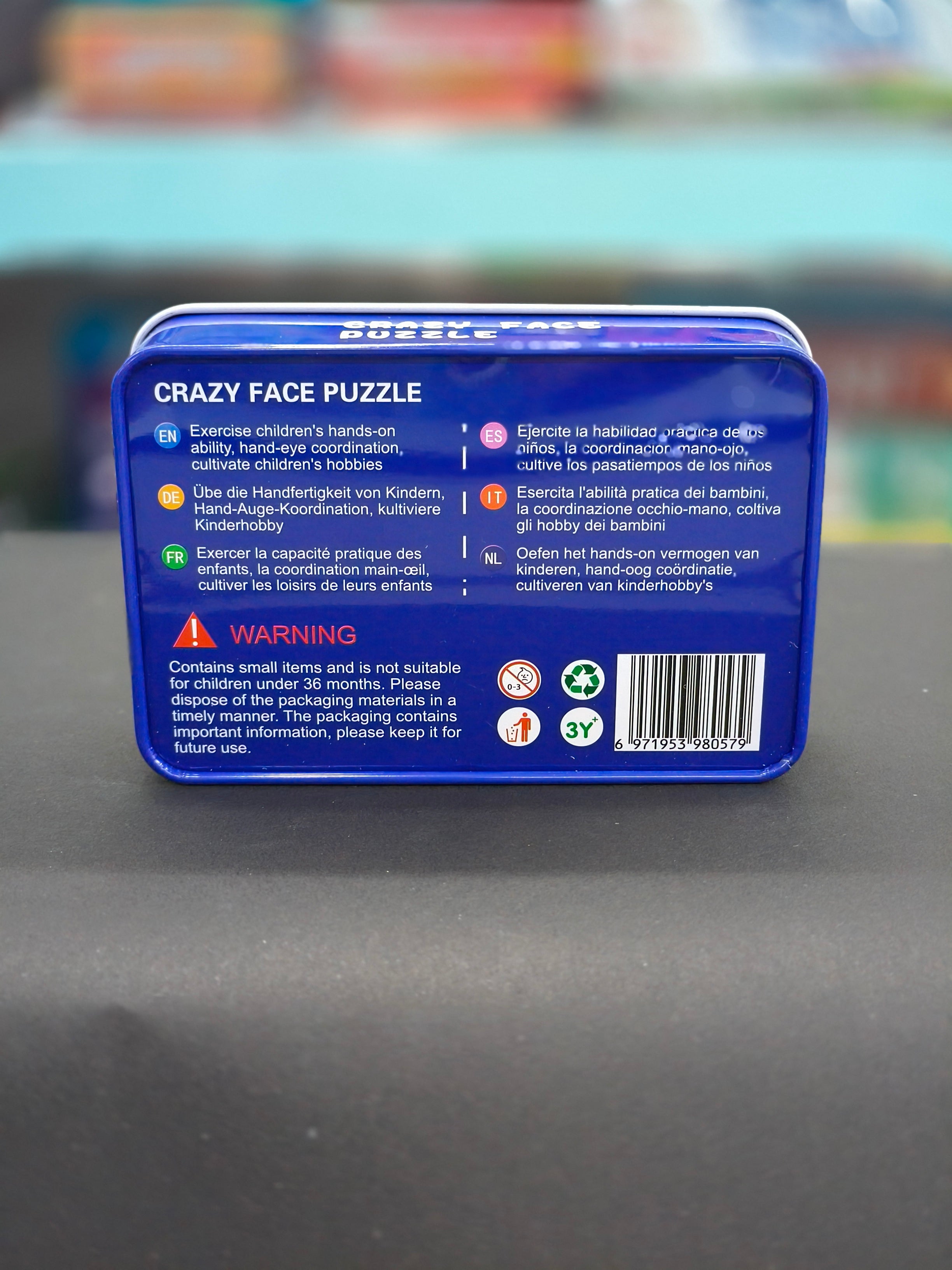 Crazy Face Puzzle Game Fun duoqu Educational Wooden Blocks | Ages 3 & Above - KtoY