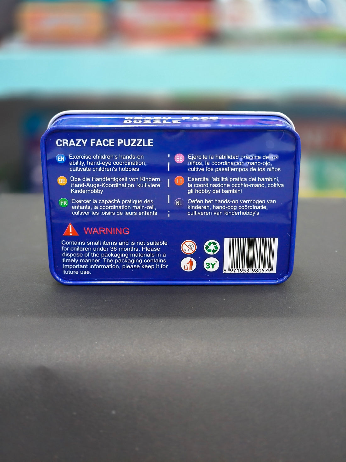 Crazy Face Puzzle Game Fun duoqu Educational Wooden Blocks | Ages 3 & Above - KtoY