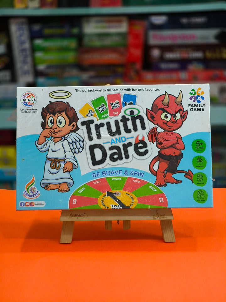 Ratna's Truth & Dare Party Board Game Picnic Family Games for Kids & Adults | Ages 5 Years & Above