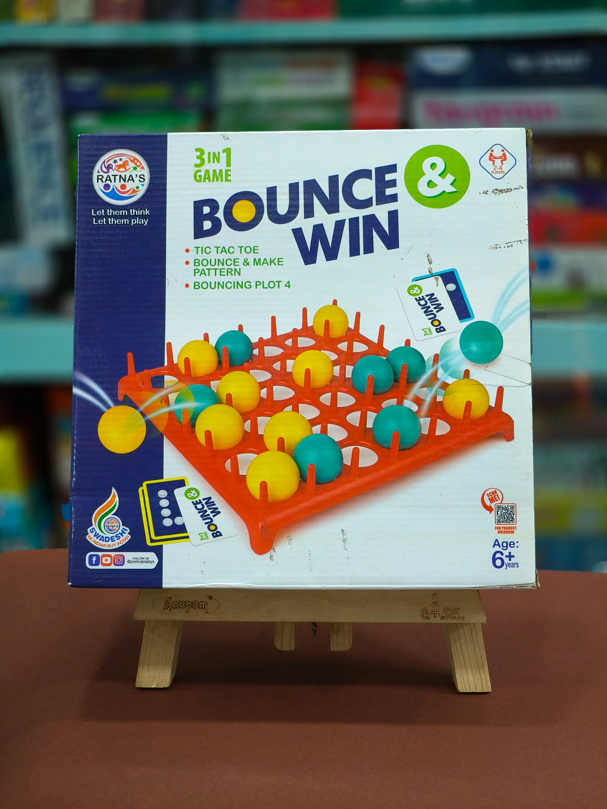 RATNA'S Premium and Exclusive Bounce and Win 3 in 1 Game | For Ages 6 & Above - KtoY
