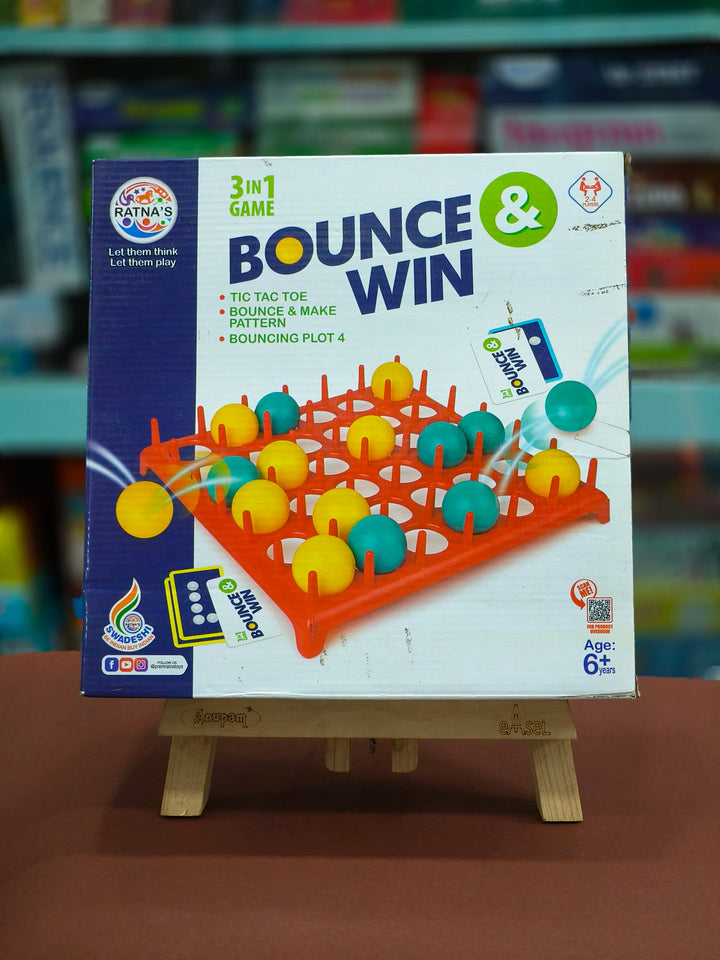 RATNA'S Premium and Exclusive Bounce and Win 3 in 1 Game | For Ages 6 & Above - KtoY