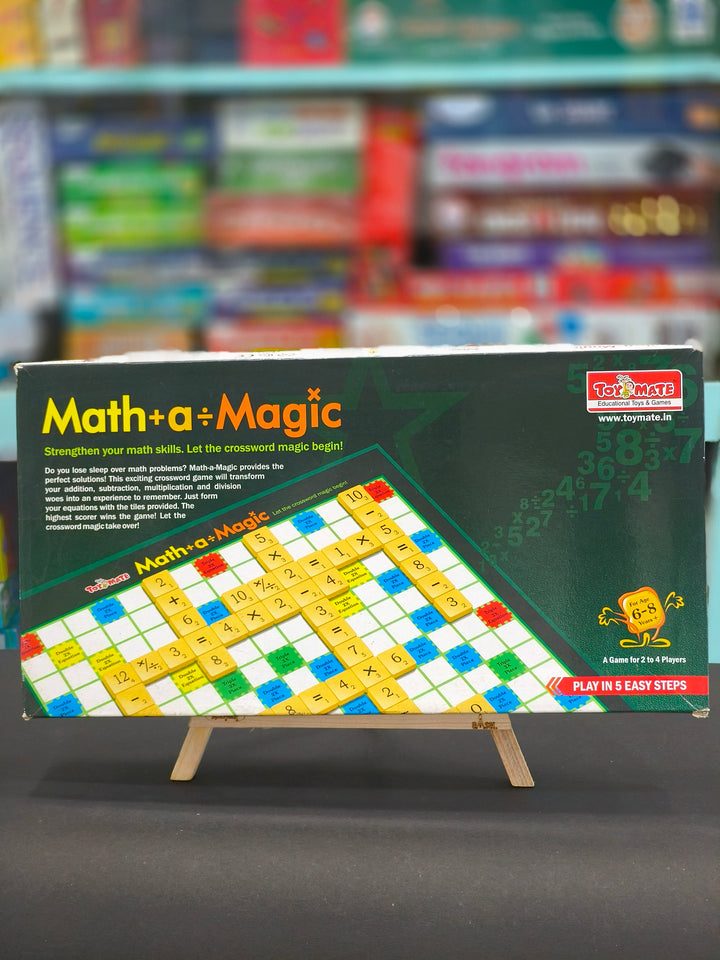 Toymate Math-A-Magic - Mental Maths Learning Equations Board Game Puzzle | For Kids 6, 7, 8 Years