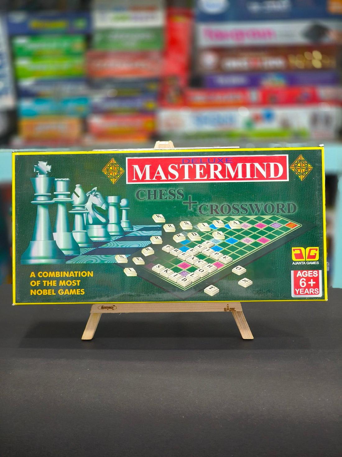 Ajanta Deluxe Mastermind (Multicolour), Chess, Crossword | Ages 6 & Above - KtoY