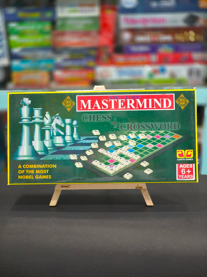 Ajanta Deluxe Mastermind (Multicolour), Chess, Crossword | Ages 6 & Above