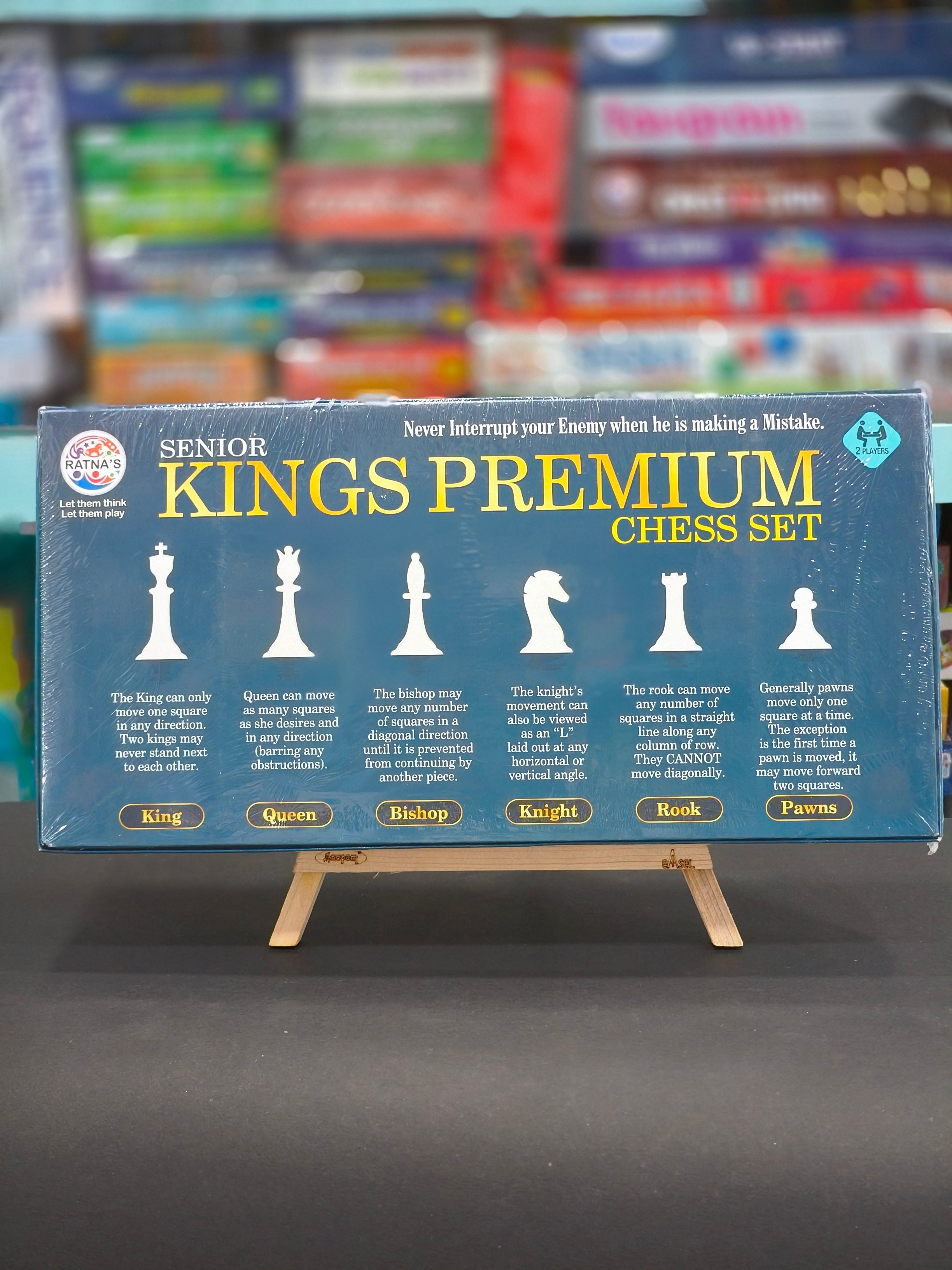 RATNA'S King Premium Chess Set Senior | For Ages 5 & Above - KtoY