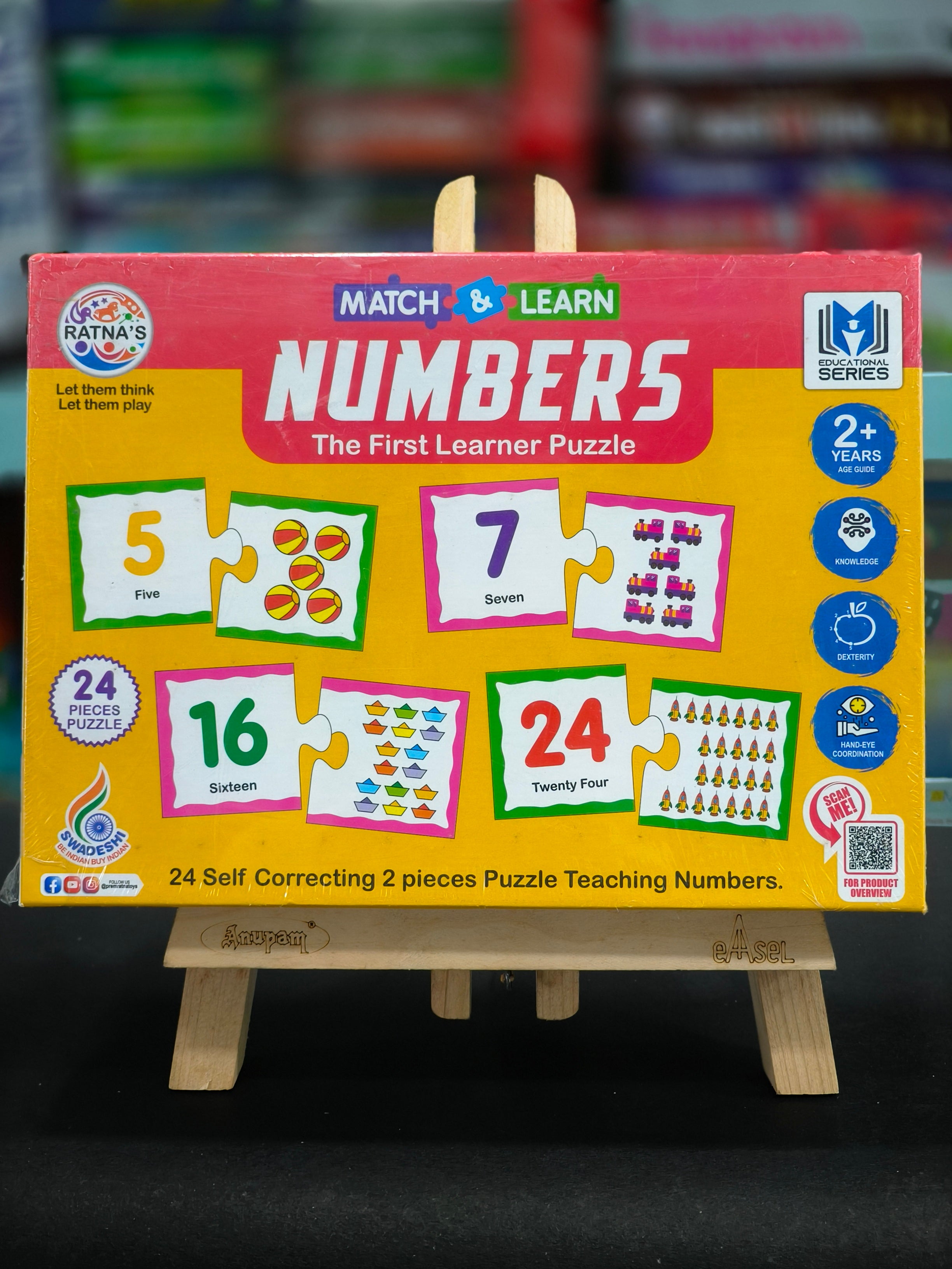 RATNA'S Educational Jigsaw Puzzle Range for Kids (Match The Number) | For Ages 2 & Above - KtoY